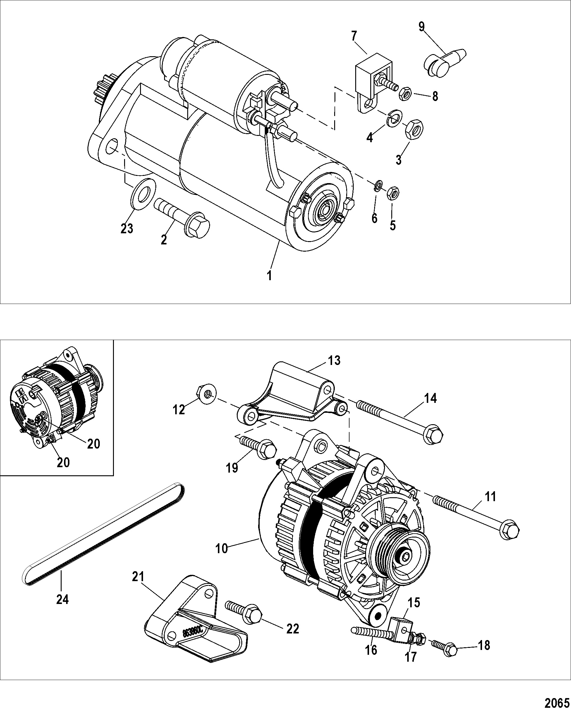 Starter and Alternator