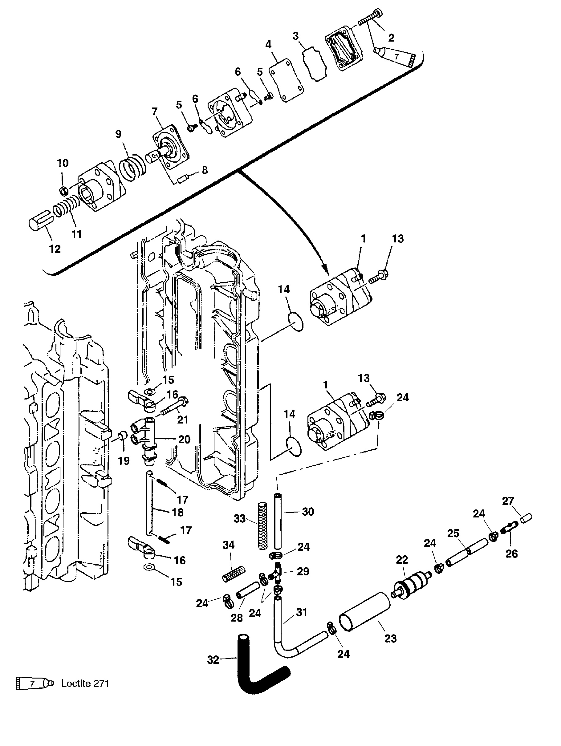 Fuel Pump(Serial Number 0T408999 & Below)