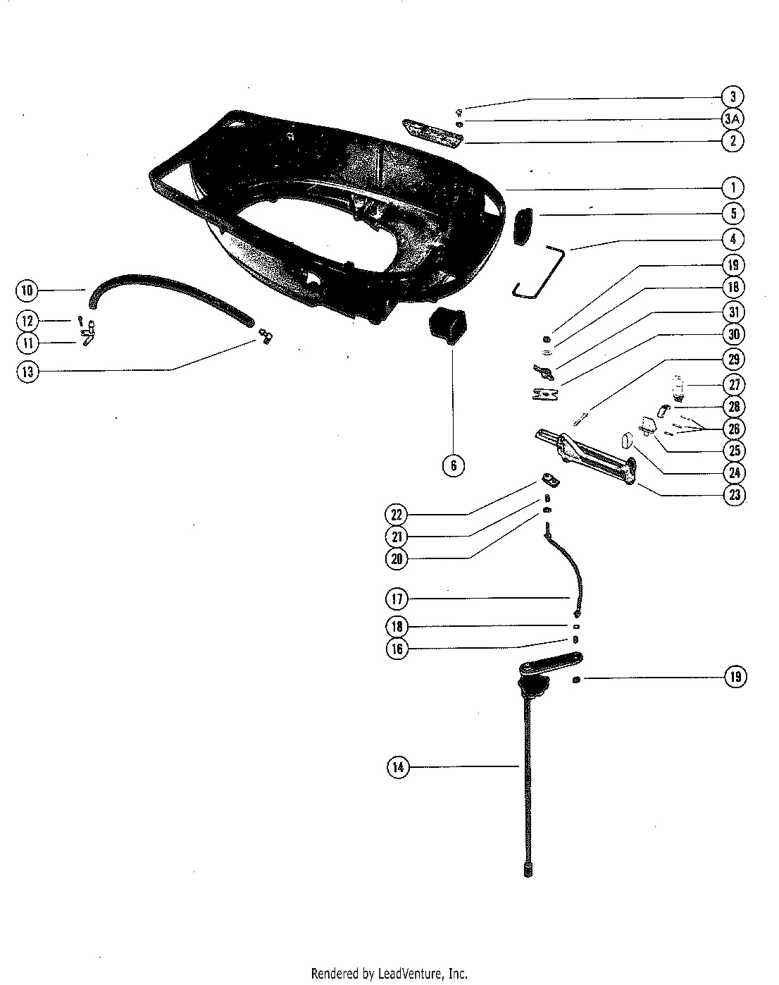 BOTTOM COWL AND SHIFT LINKAGE