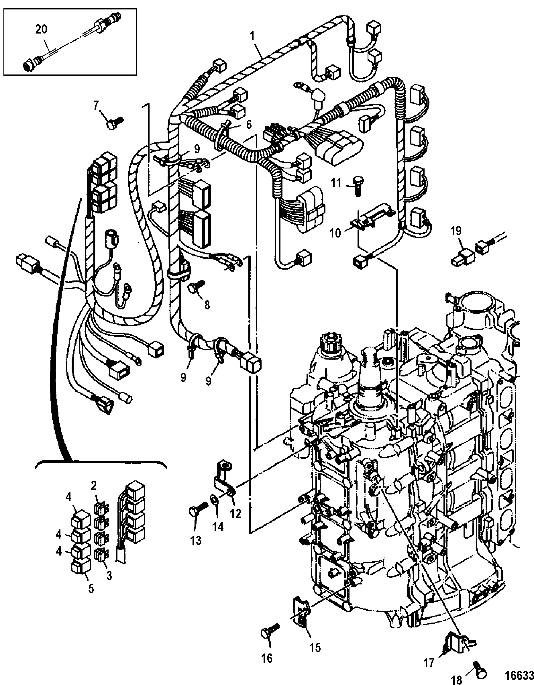 Componenti elettrici, cablaggio motore