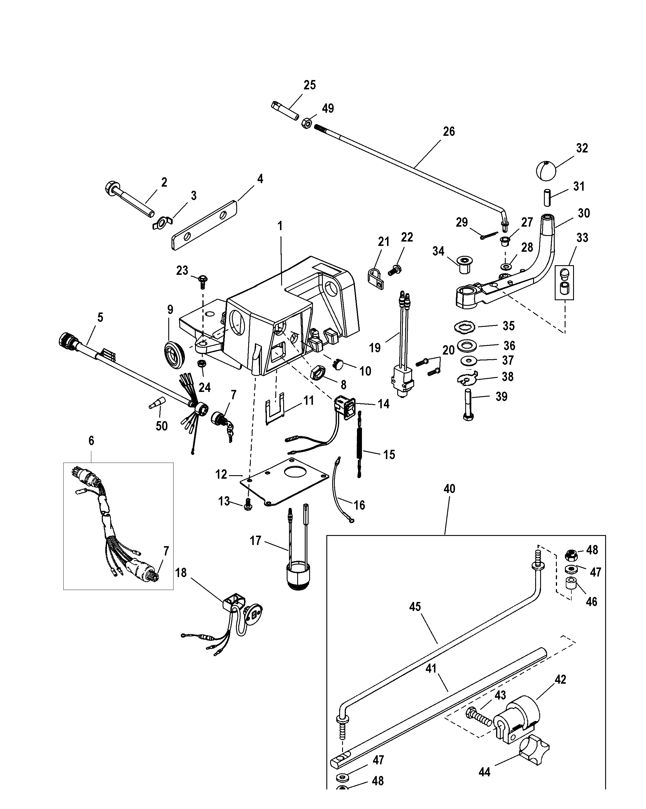 Steering Handle Kit Components
