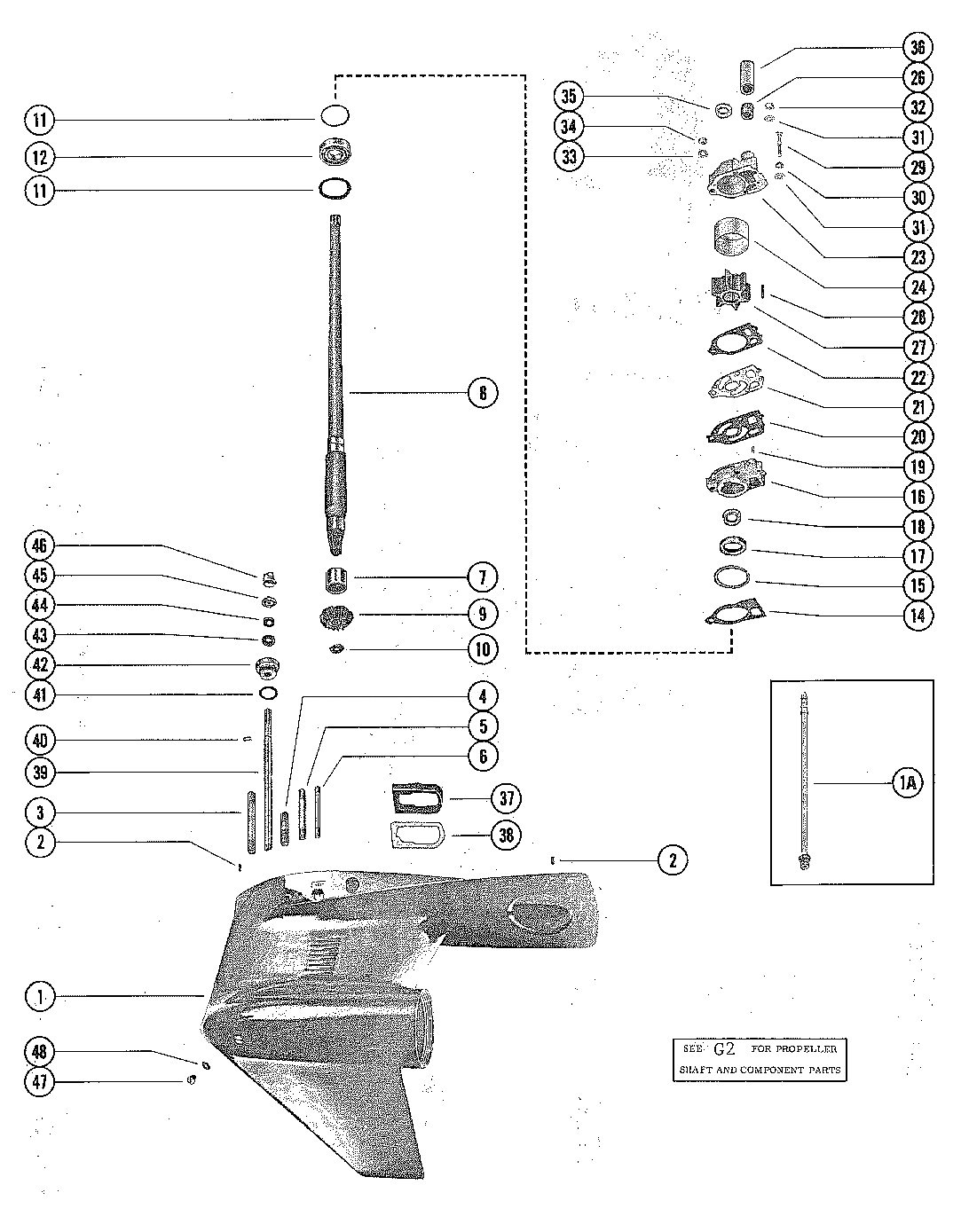 GEAR HOUSING ASSEMBLY,COMPLETE (PAGE 1)