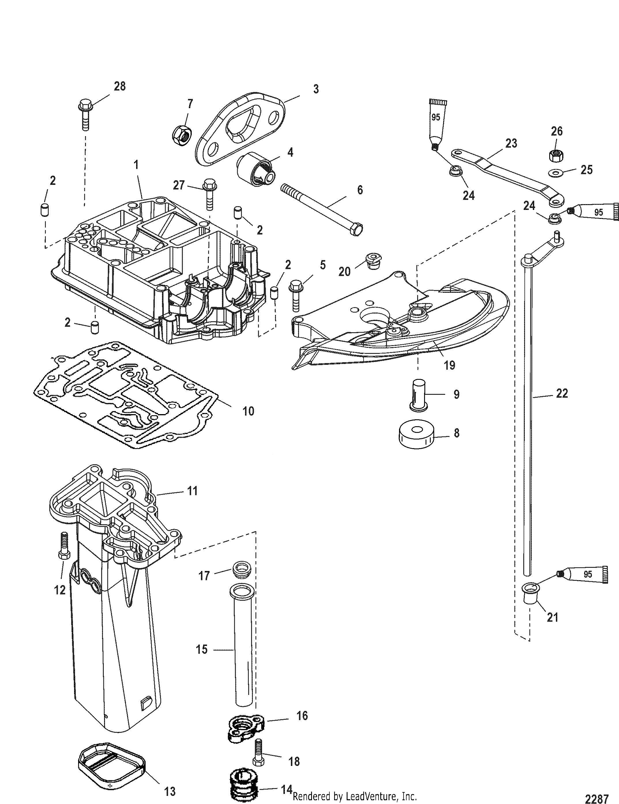 Exhaust Plate(SN USA-0T801000 BEL-0P268000 and Up)