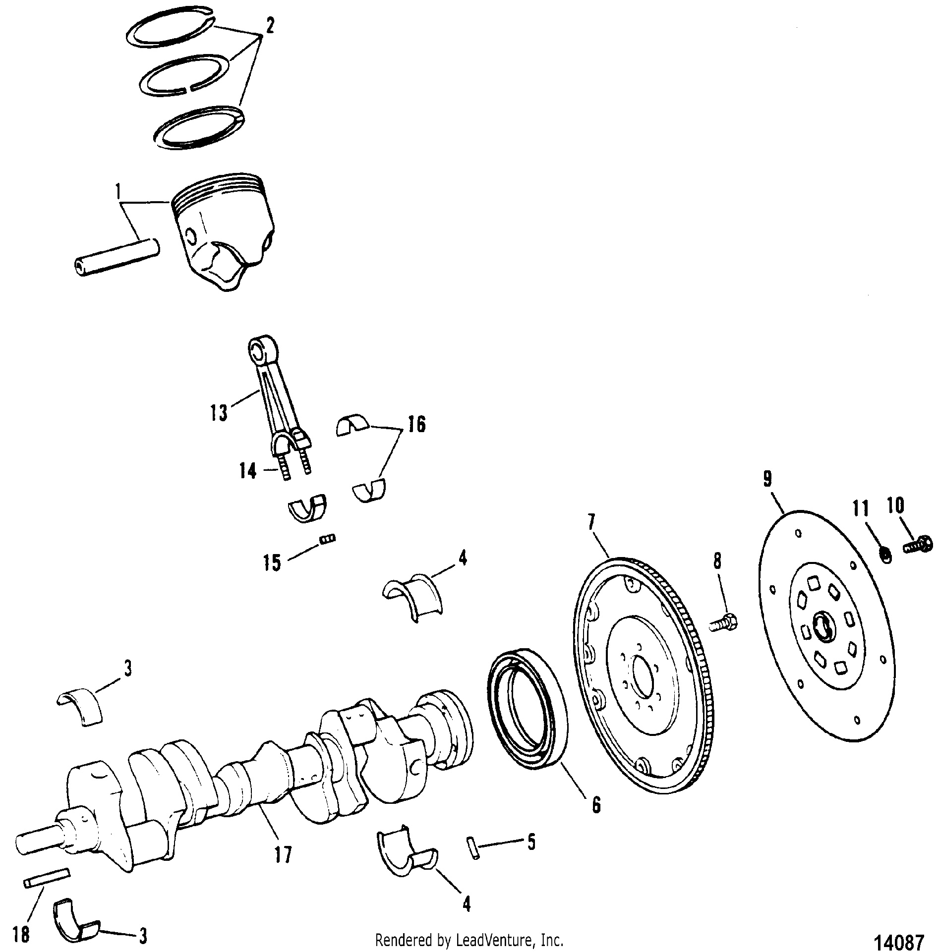 Crankshaft, Pistons And Connecting Rods