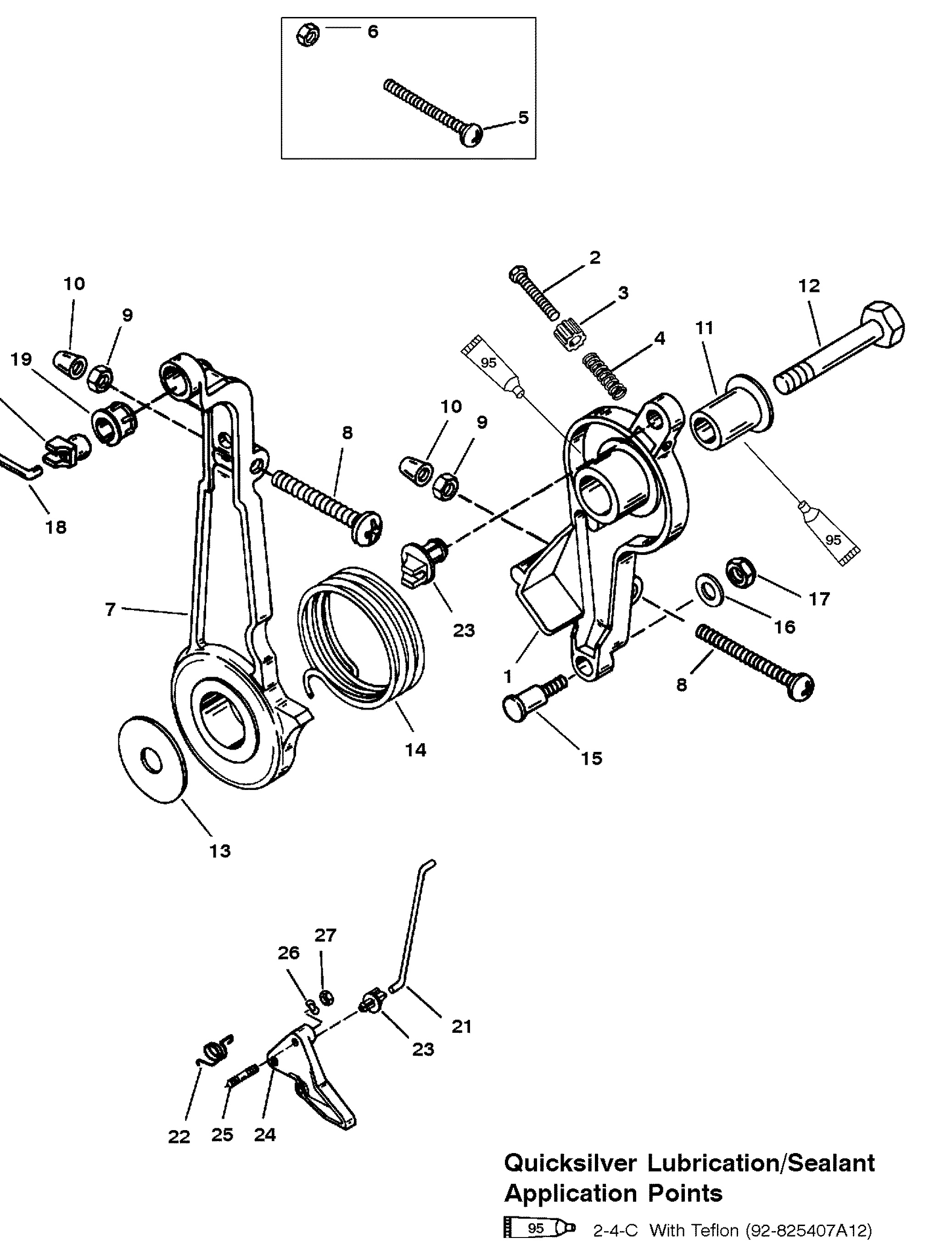 THROTTLE LEVER AND LINKAGE