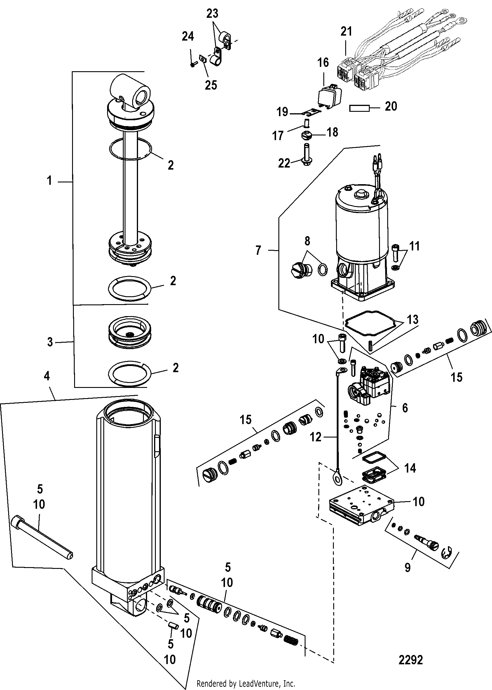 Componenti del Power Trim