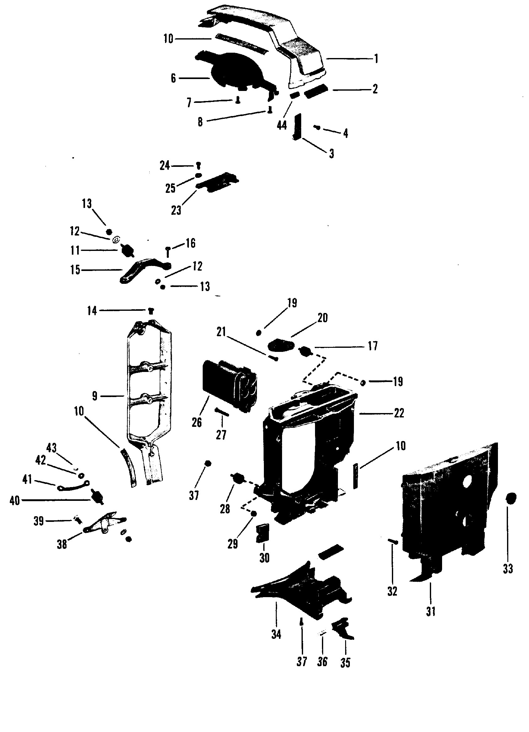 COWL SUPPORT BRACKETS