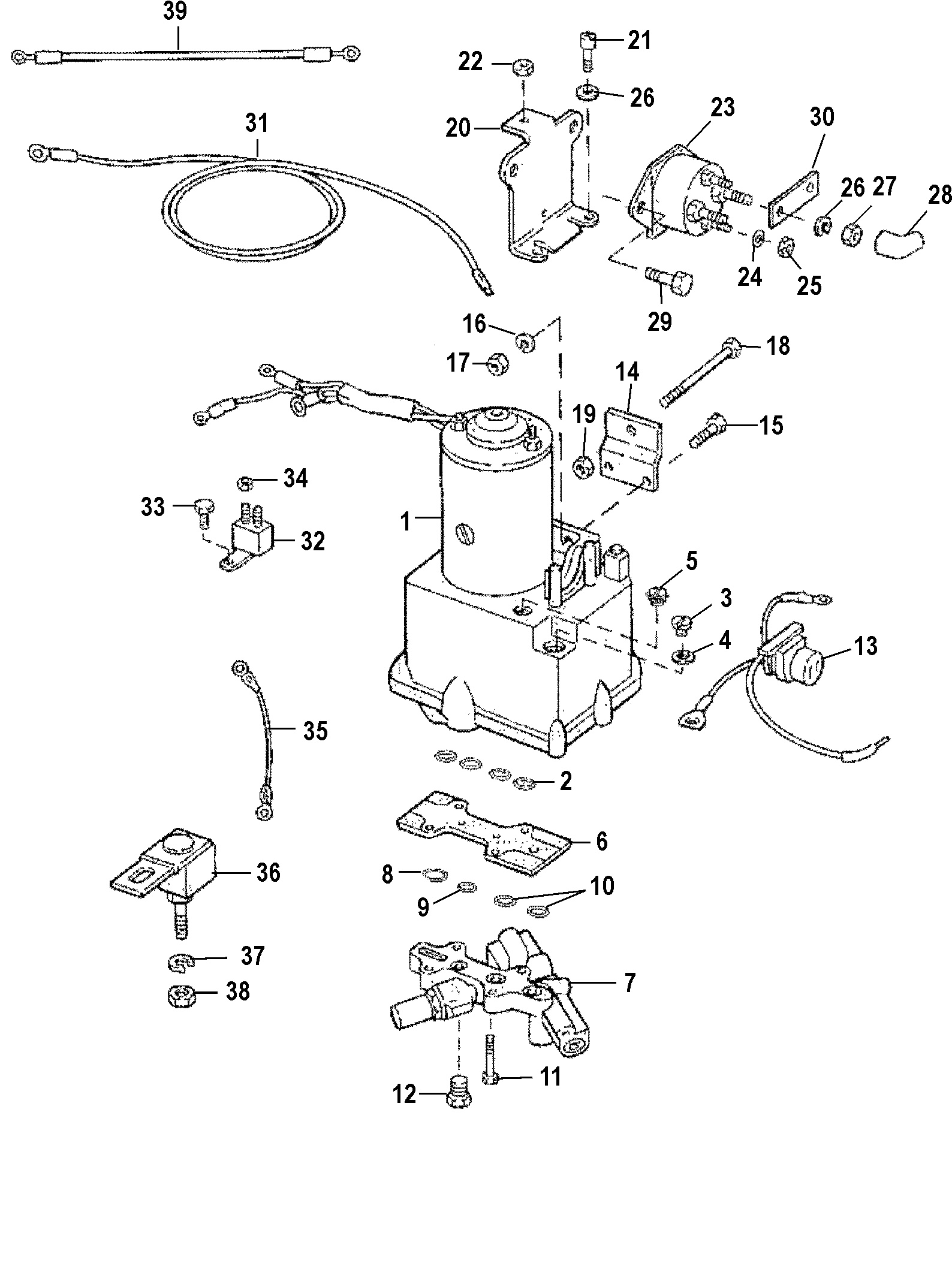 POWER TRIM COMPONENTS(WITH CIRCUIT BREAKER AND FUSE)