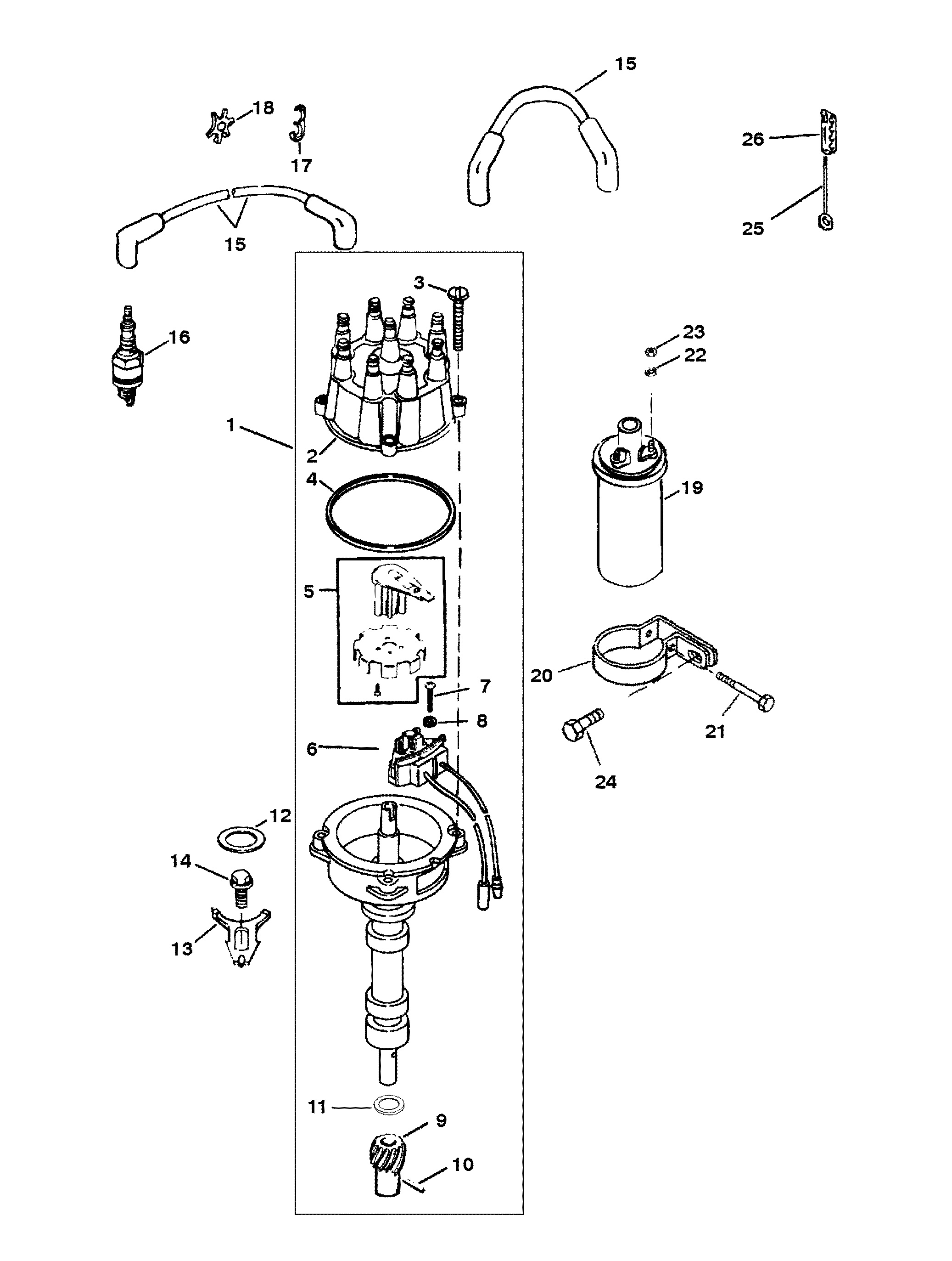DISTRIBUTOR AND IGNITION COMPONENTS