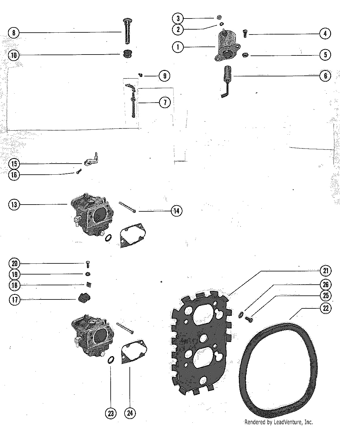 CARBURETOR LINKAGE AND CHOKE SOLENOID