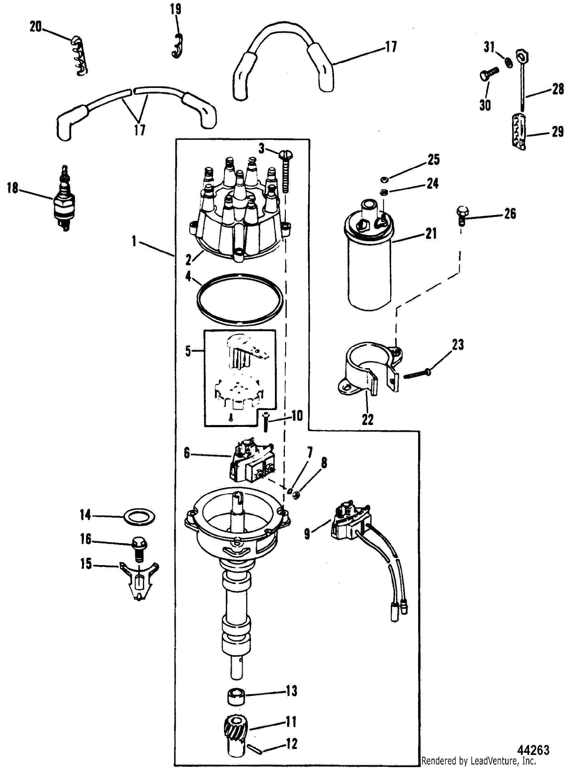DISTRIBUTOR AND IGNITION COMPONENTS