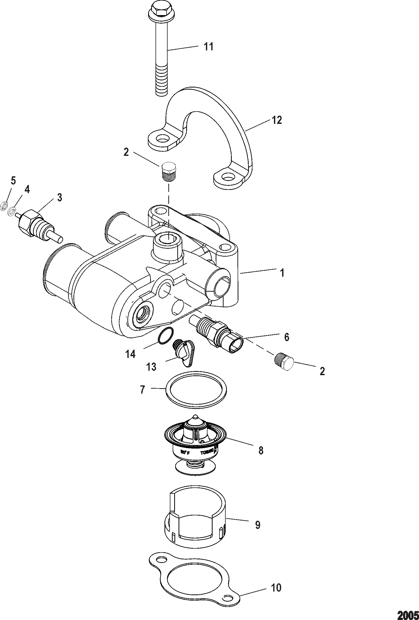 Thermostat And Housing(Air Actuated Drain)