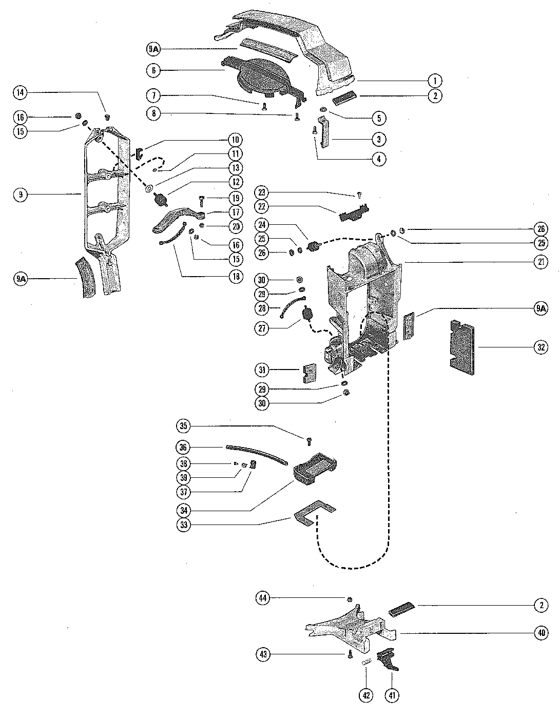 COWL SUPPORT BRACKETS