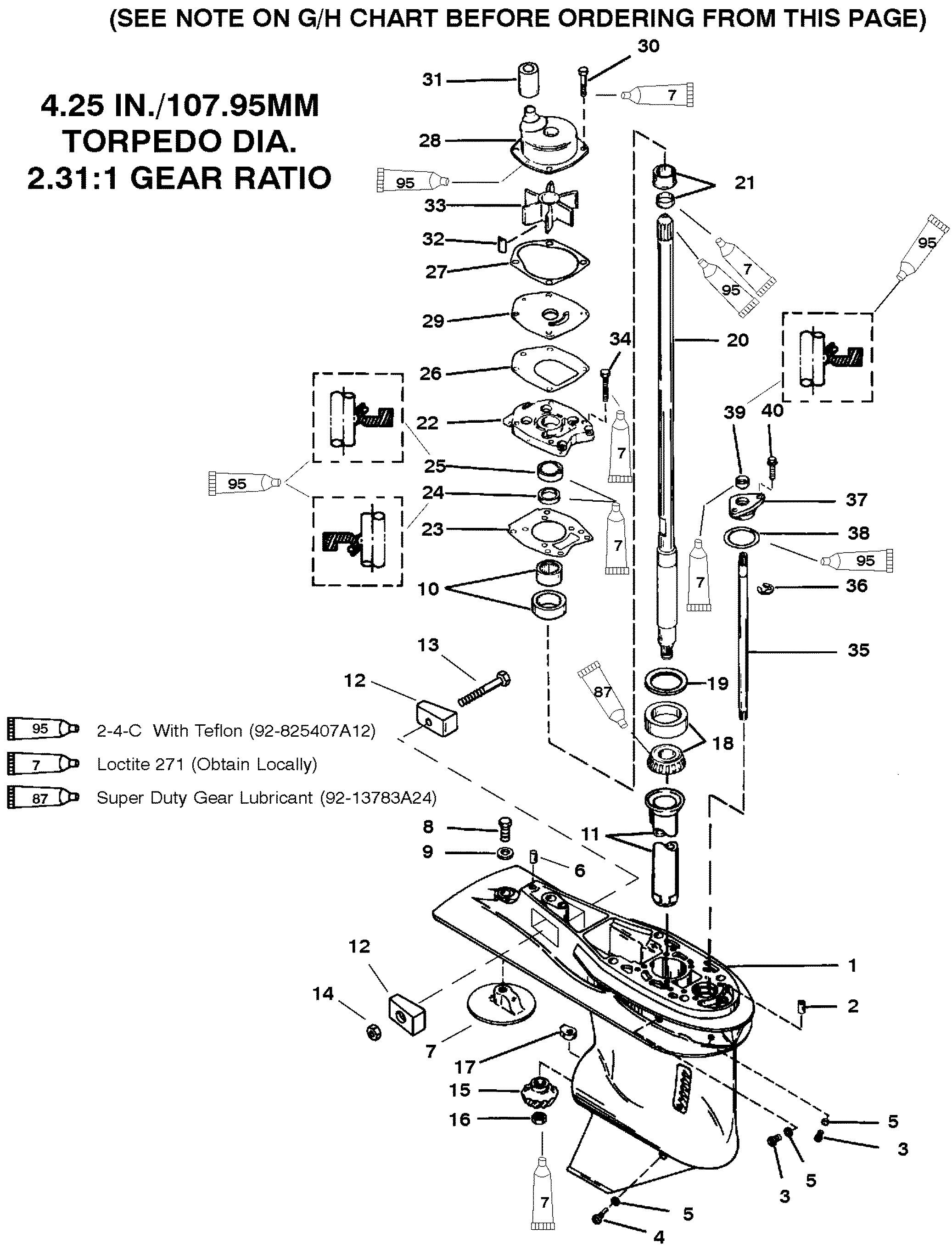 GEAR HOUSING (DRIVE SHAFT)(6 JAW REVERSE CLUTCH)