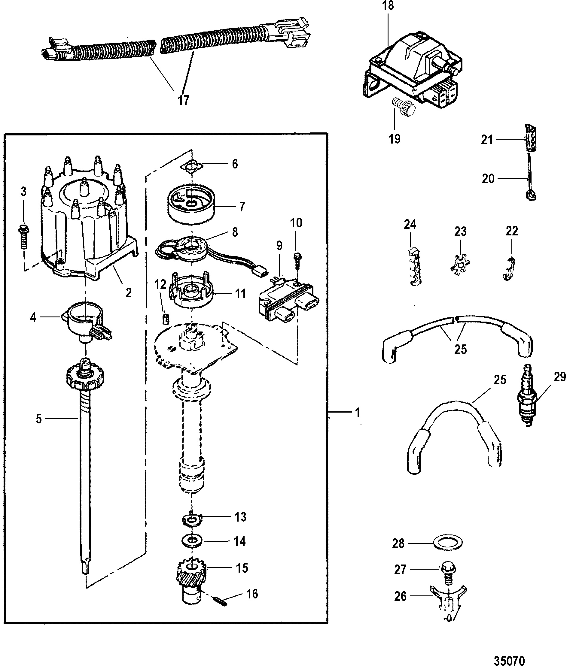 DISTRIBUTOR AND IGNITION COMPONENTS