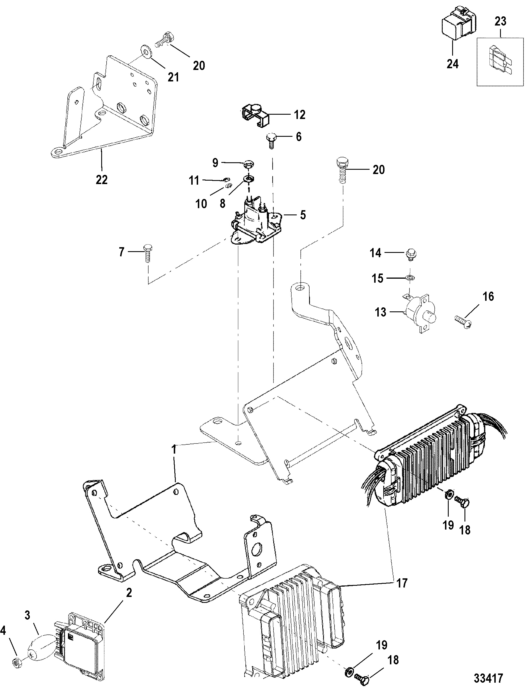 ELECTRICAL BRACKET AND COMPONENTS