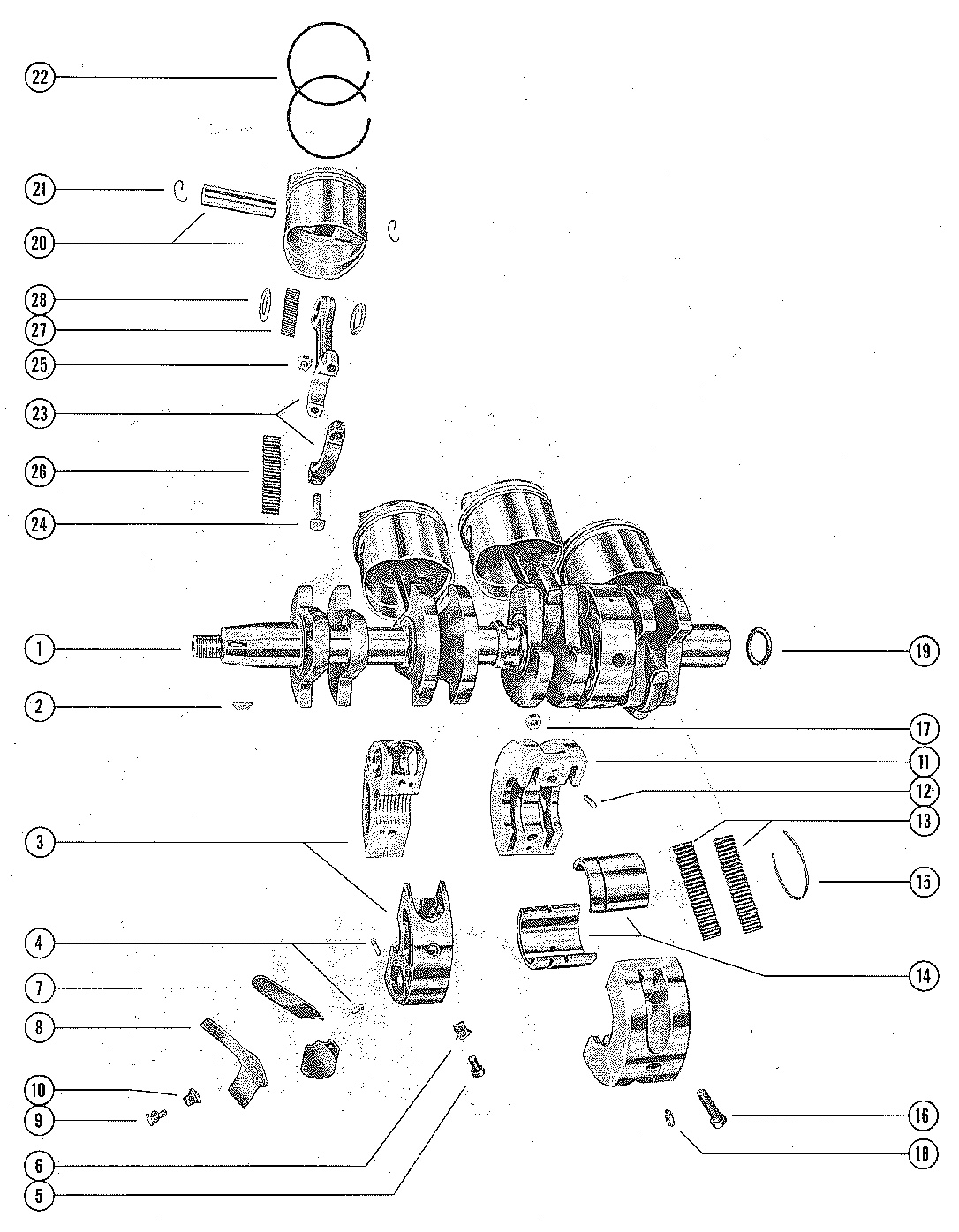 VILEBREQUIN, PISTON ET BIELLE