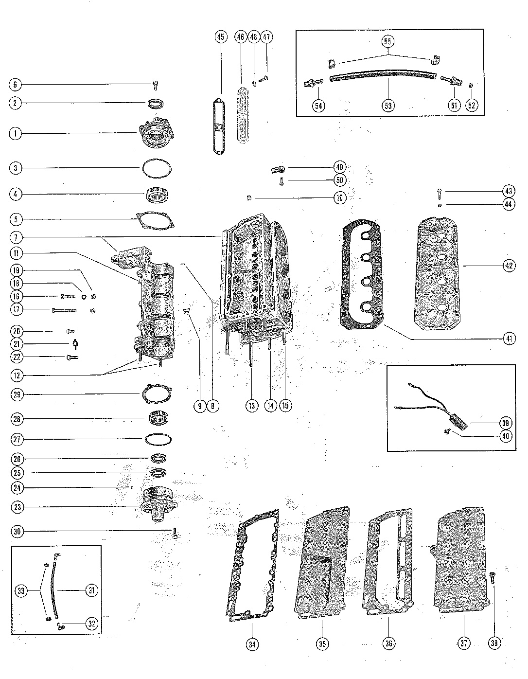 CYLINDER BLOCK AND CRANKCASE ASSEMBLY