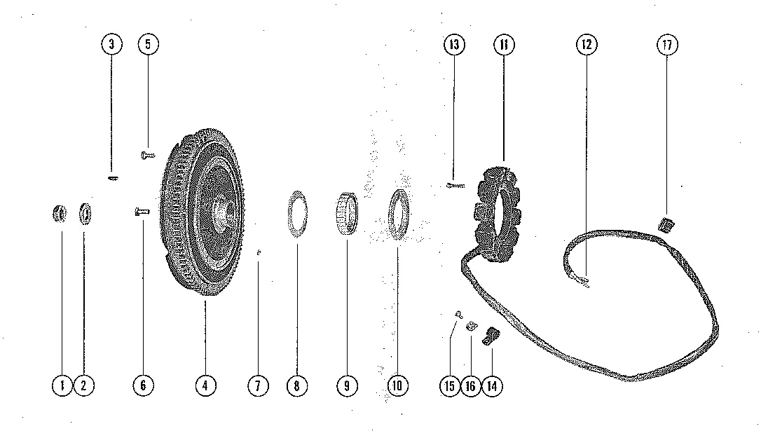 FLYWHEEL ASSEMBLY AND STATOR