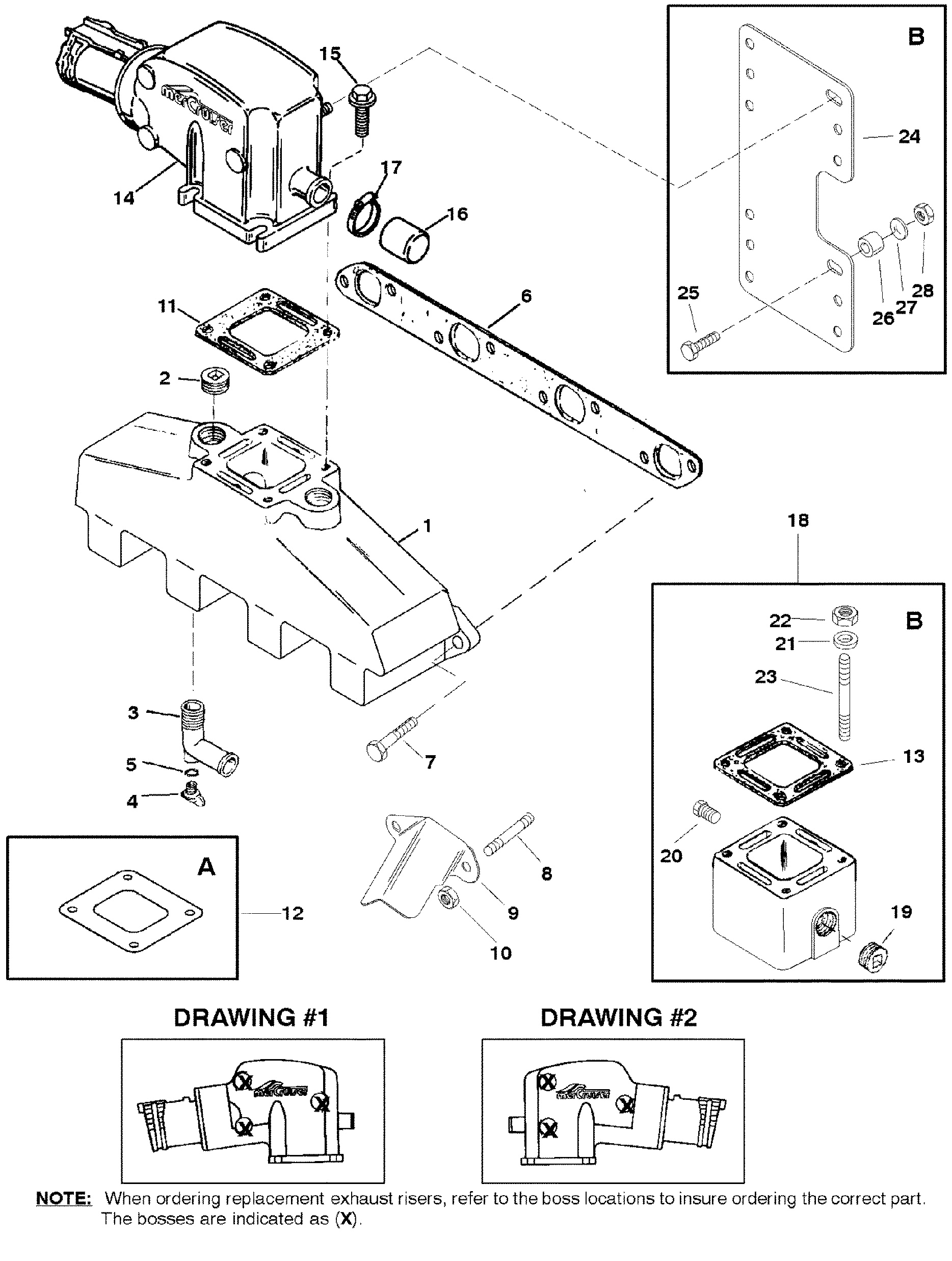 EXHAUST MANIFOLD AND EXHAUST ELBOW