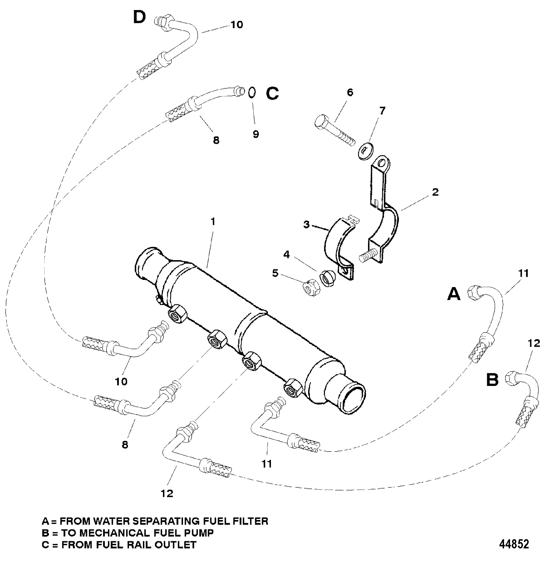 RAFFREDDATORE DEL CARBURANTE (SISTEMA DI CARBURANTE VST)