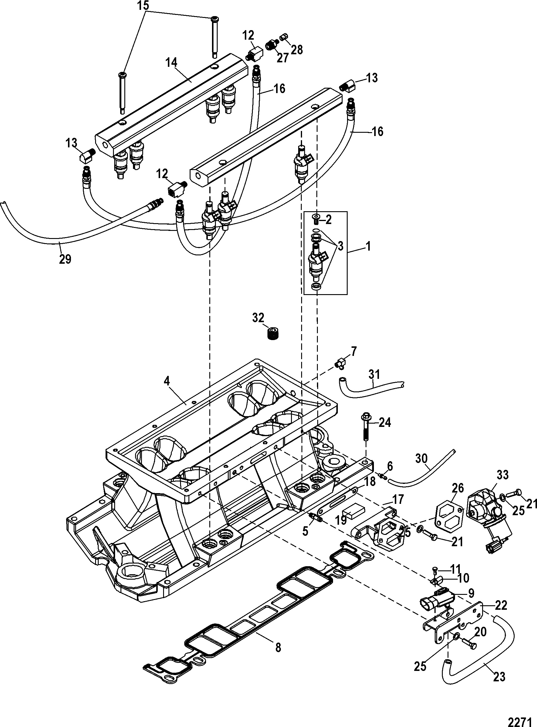 Intake Manifold And Fuel Rail