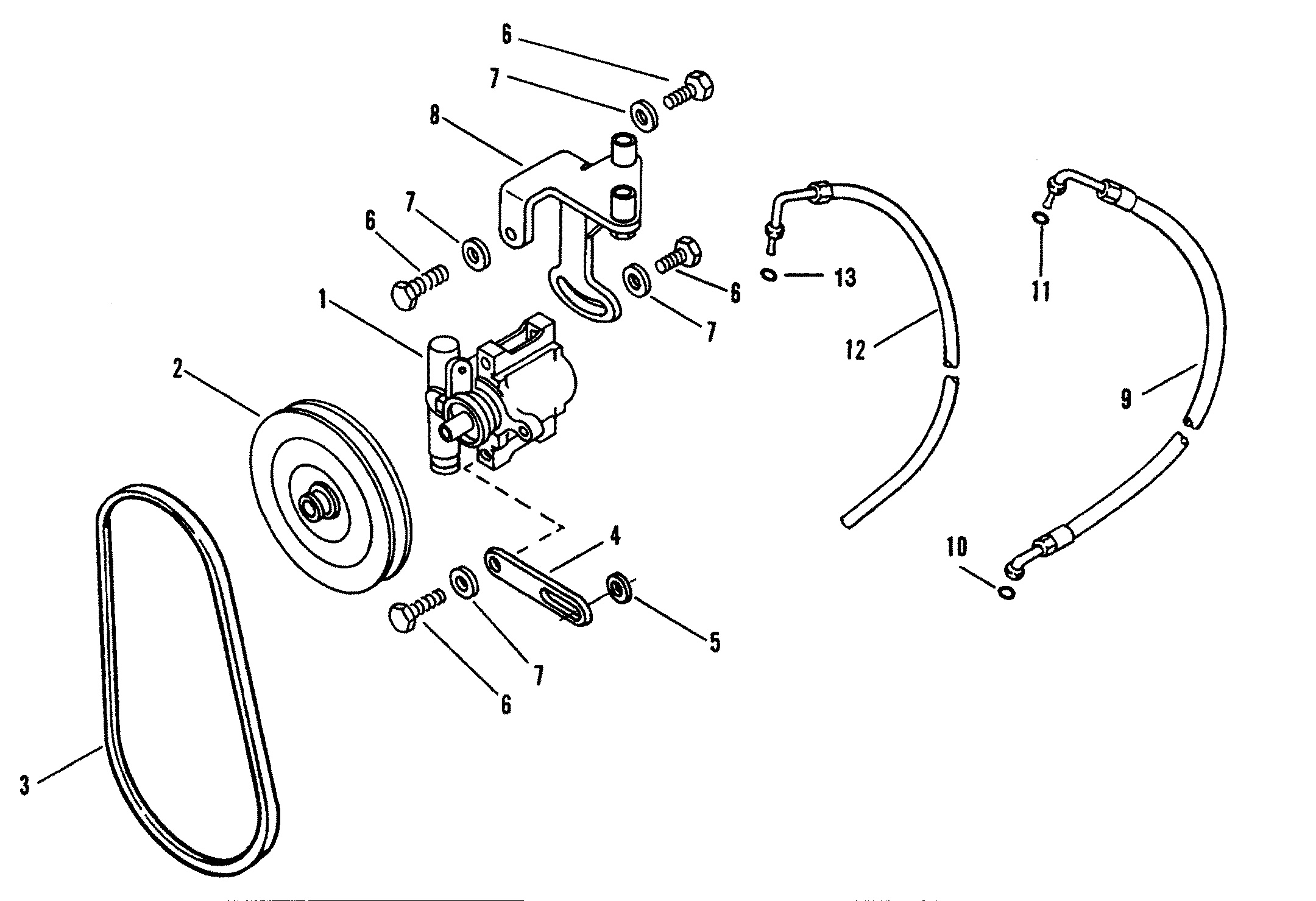 POWER STEERING PUMP HOSES (STERN DRIVE)