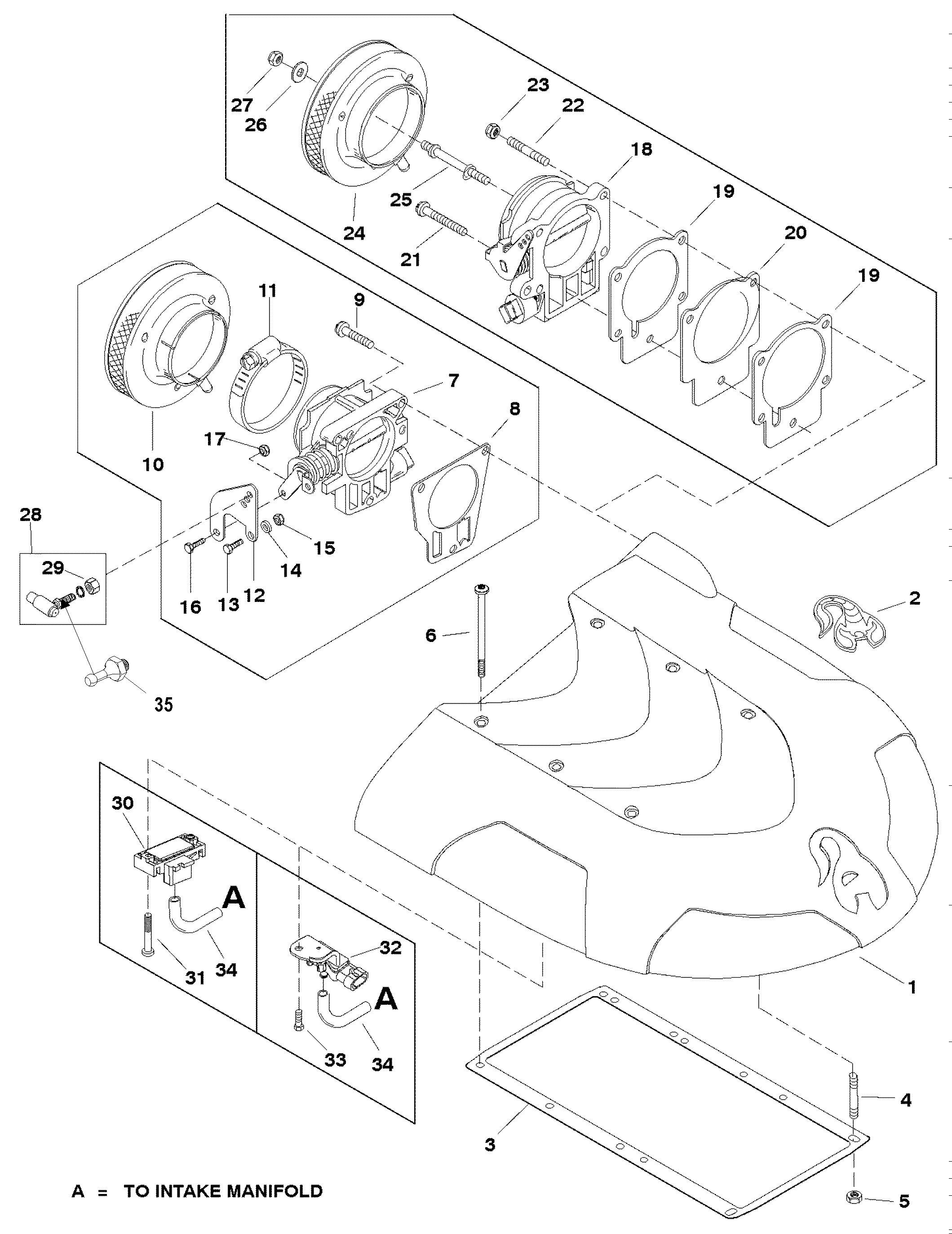 INTAKE PLENUM AND FLAME ARRESTOR