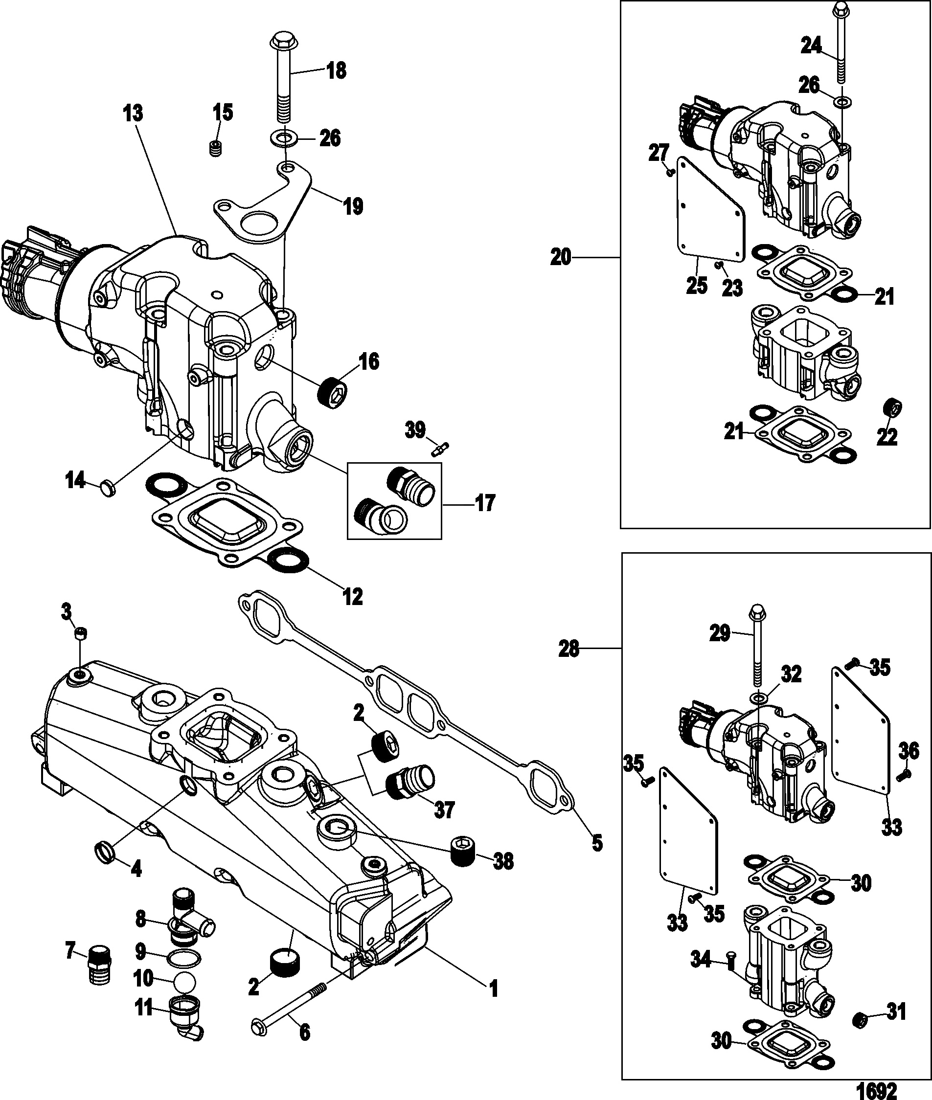 EXHAUST MANIFOLD AND ELBOW