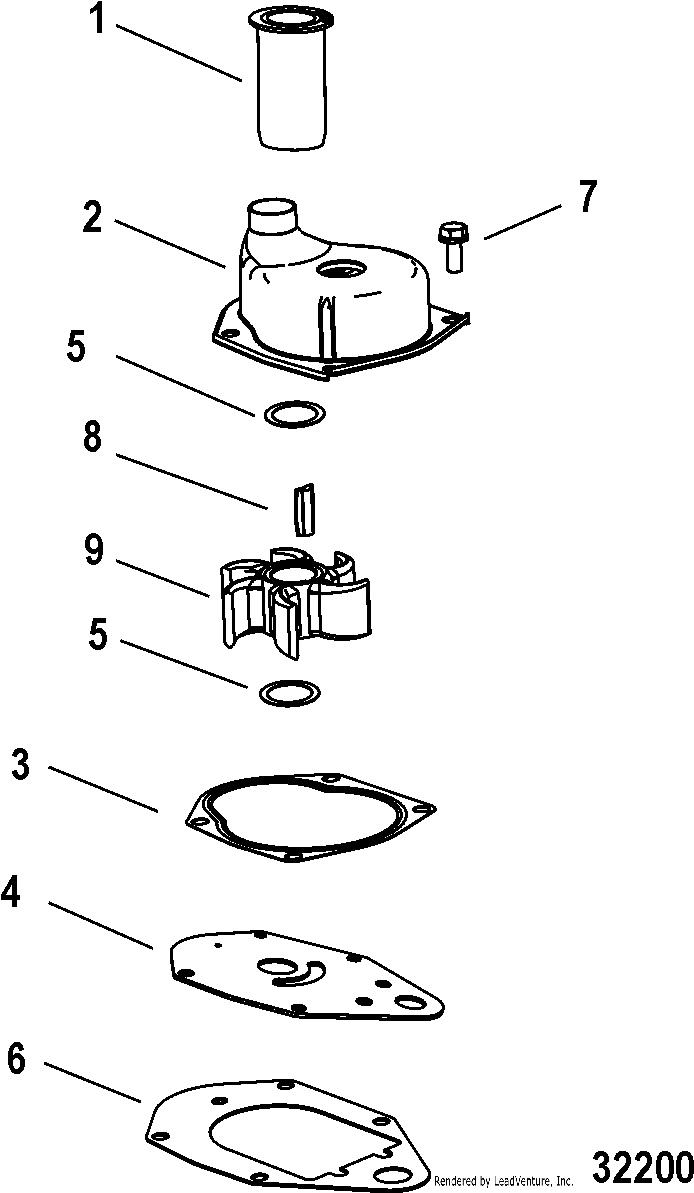 Jet Water Pump Components