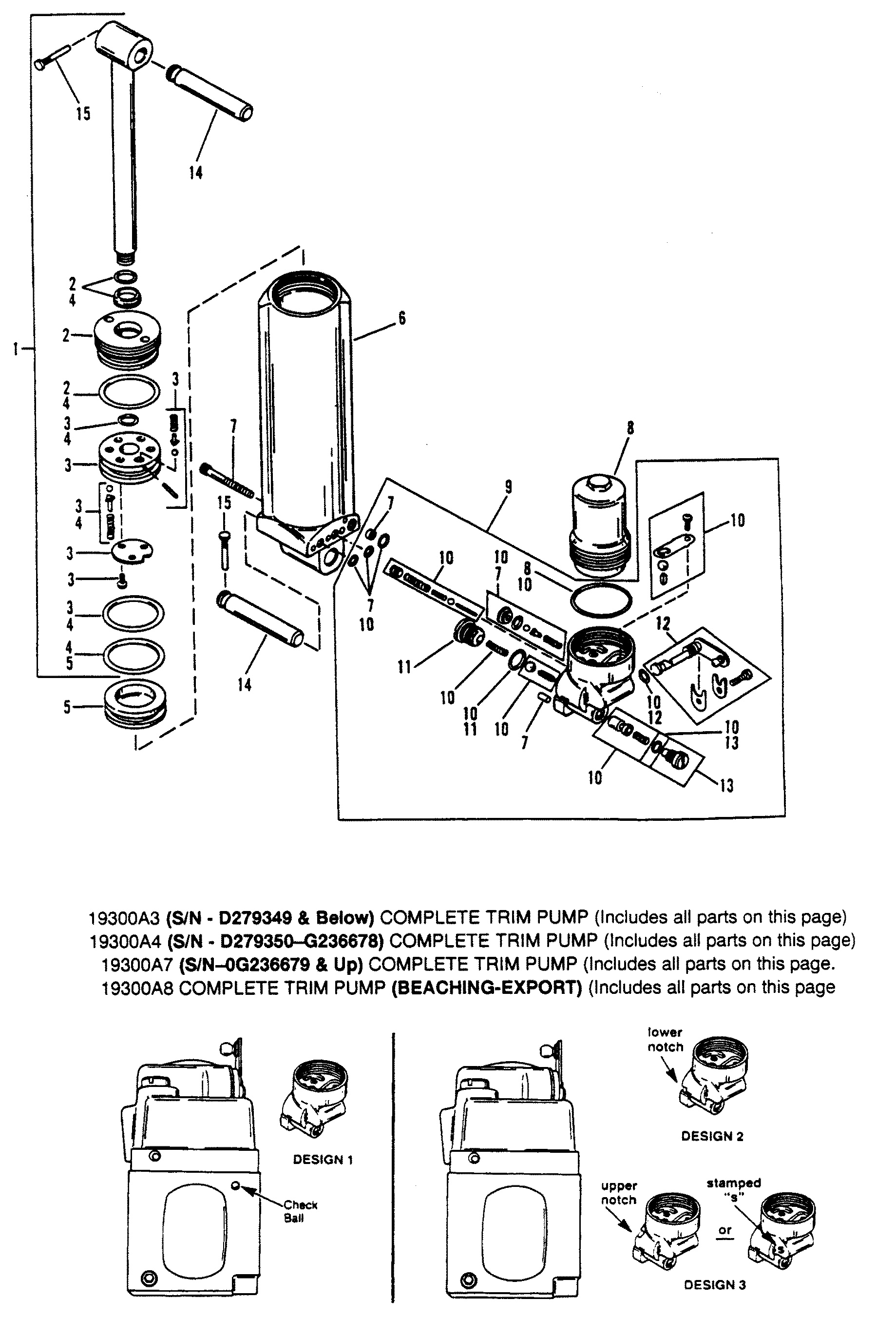 MANUAL TILT COMPONENTS