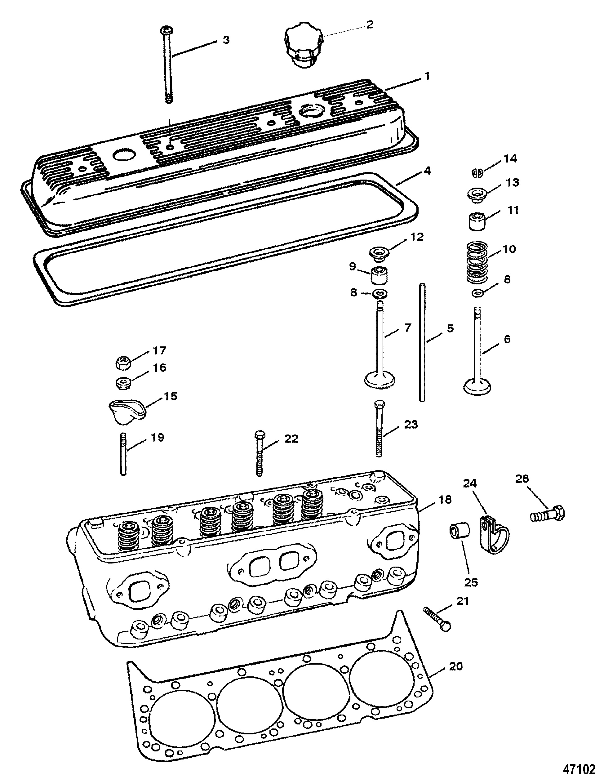 CYLINDER HEAD AND ROCKER COVER