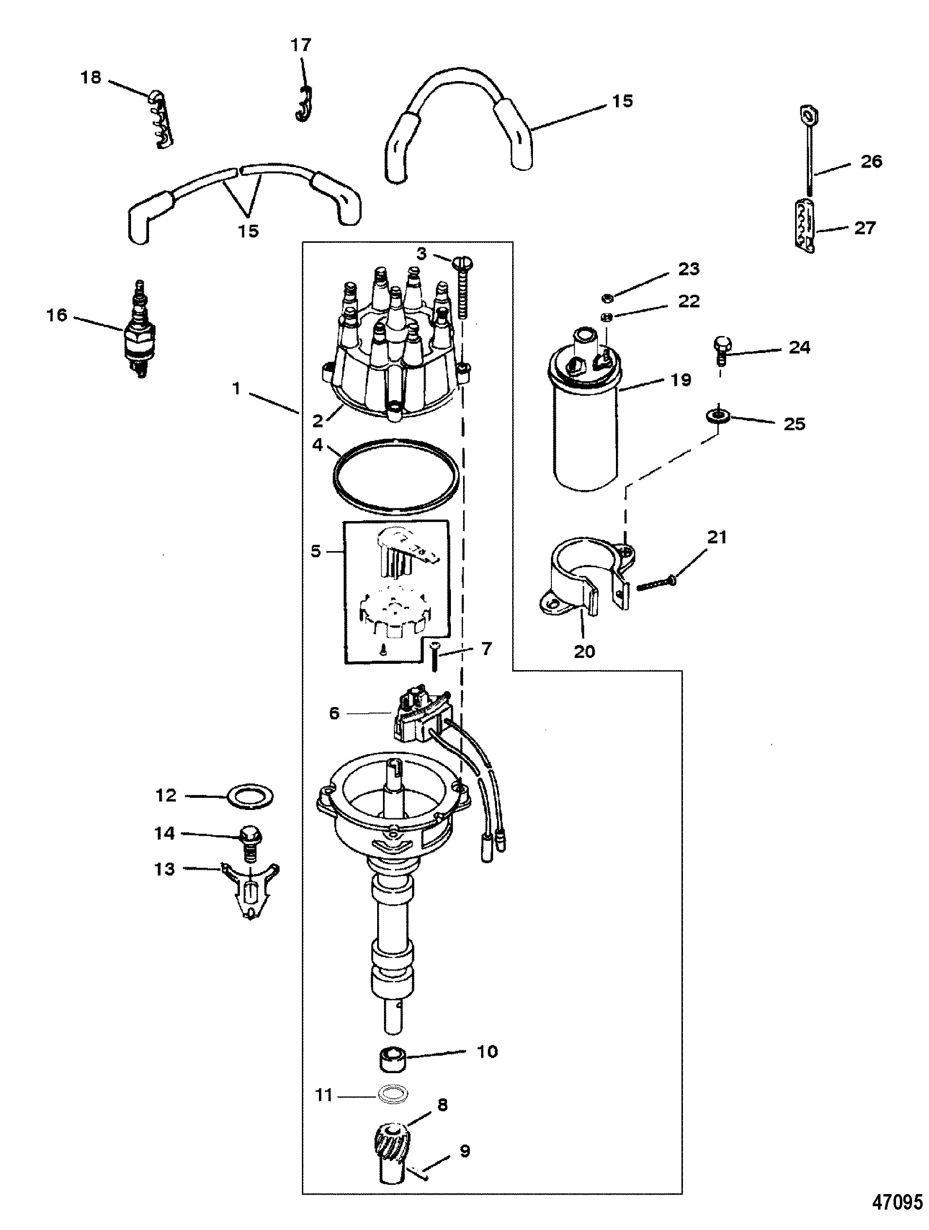 DISTRIBUTOR AND IGNITION COMPONENTS
