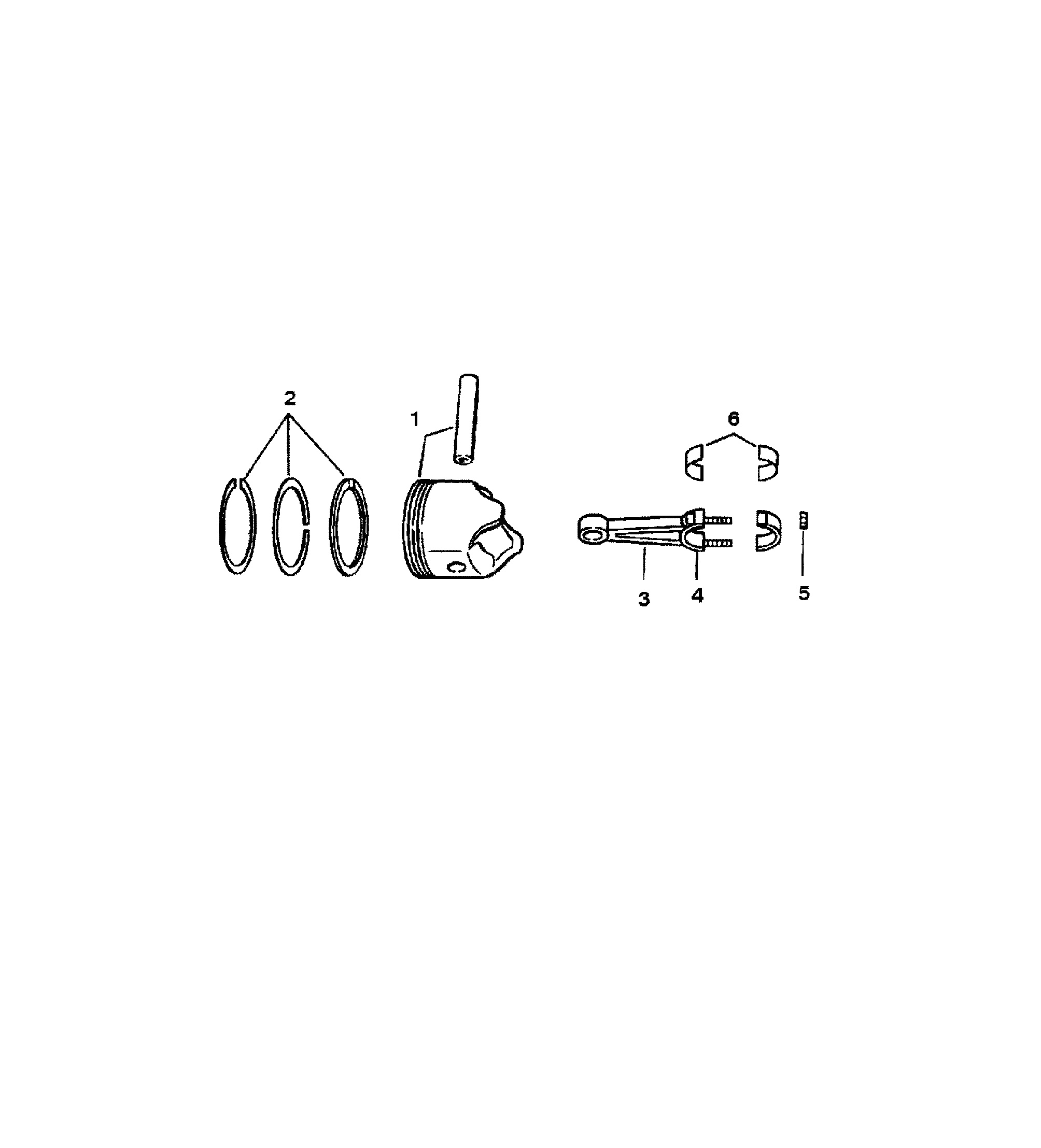 PISTONS AND CONNECTING RODS