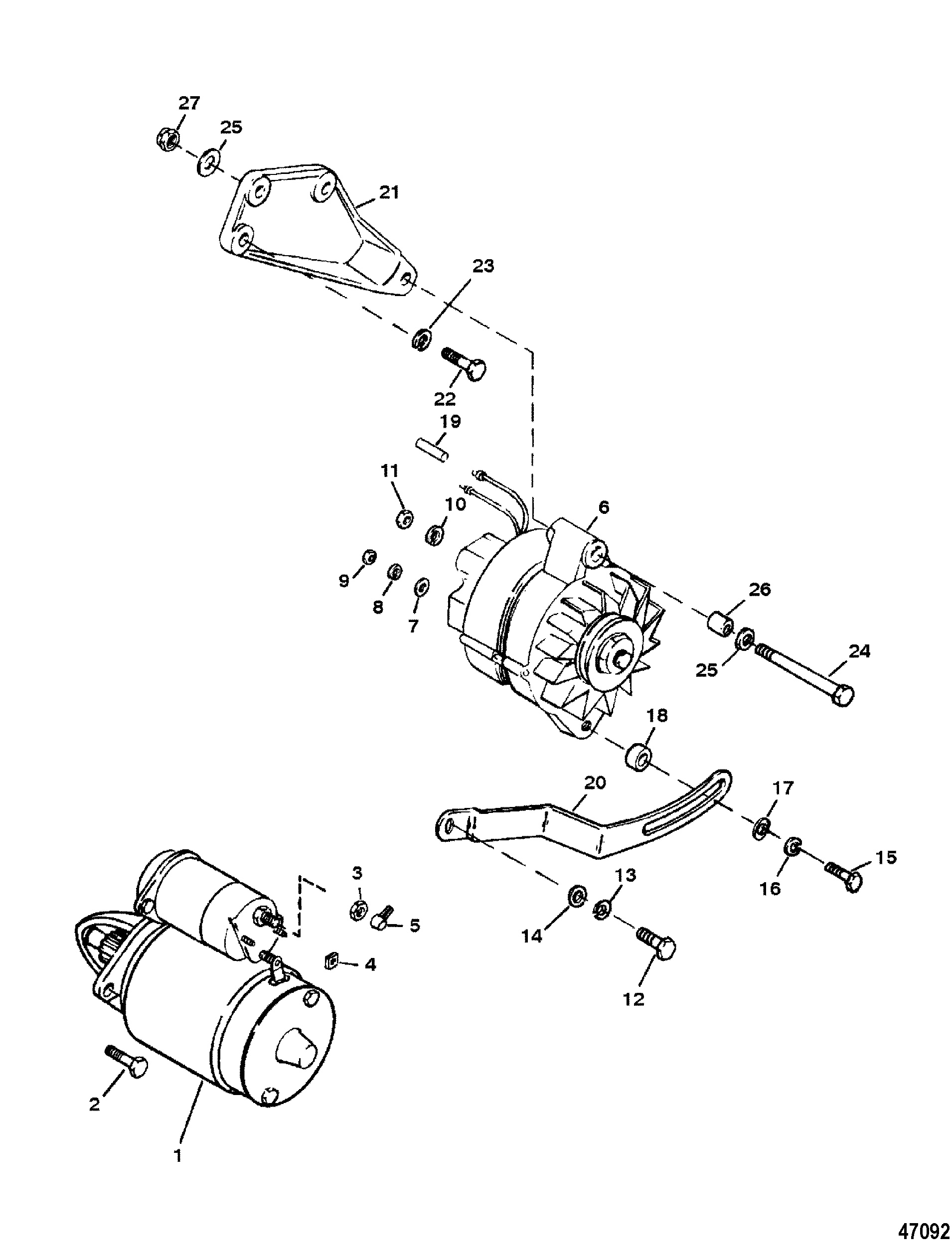 STARTER AND ALTERNATOR