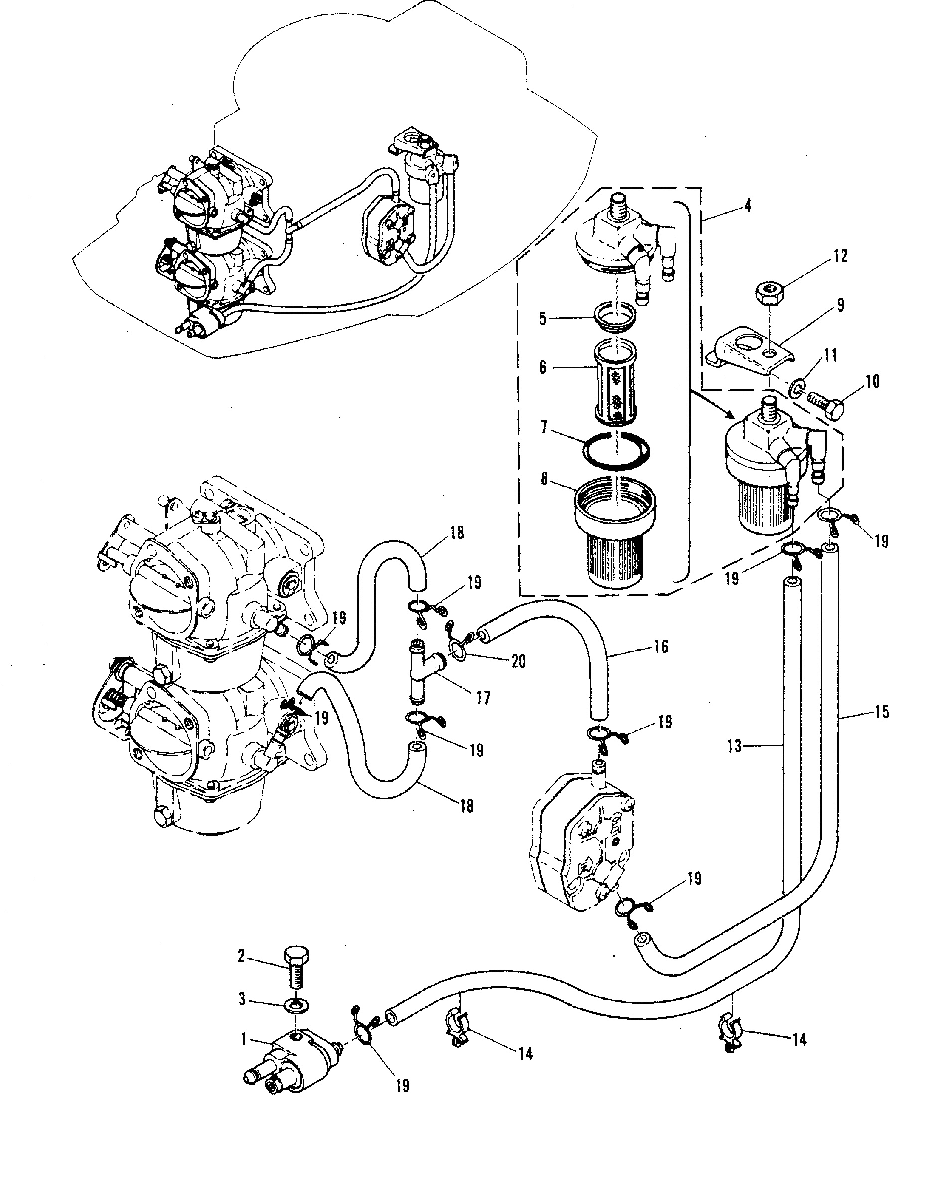 FUEL LINE AND FILTER