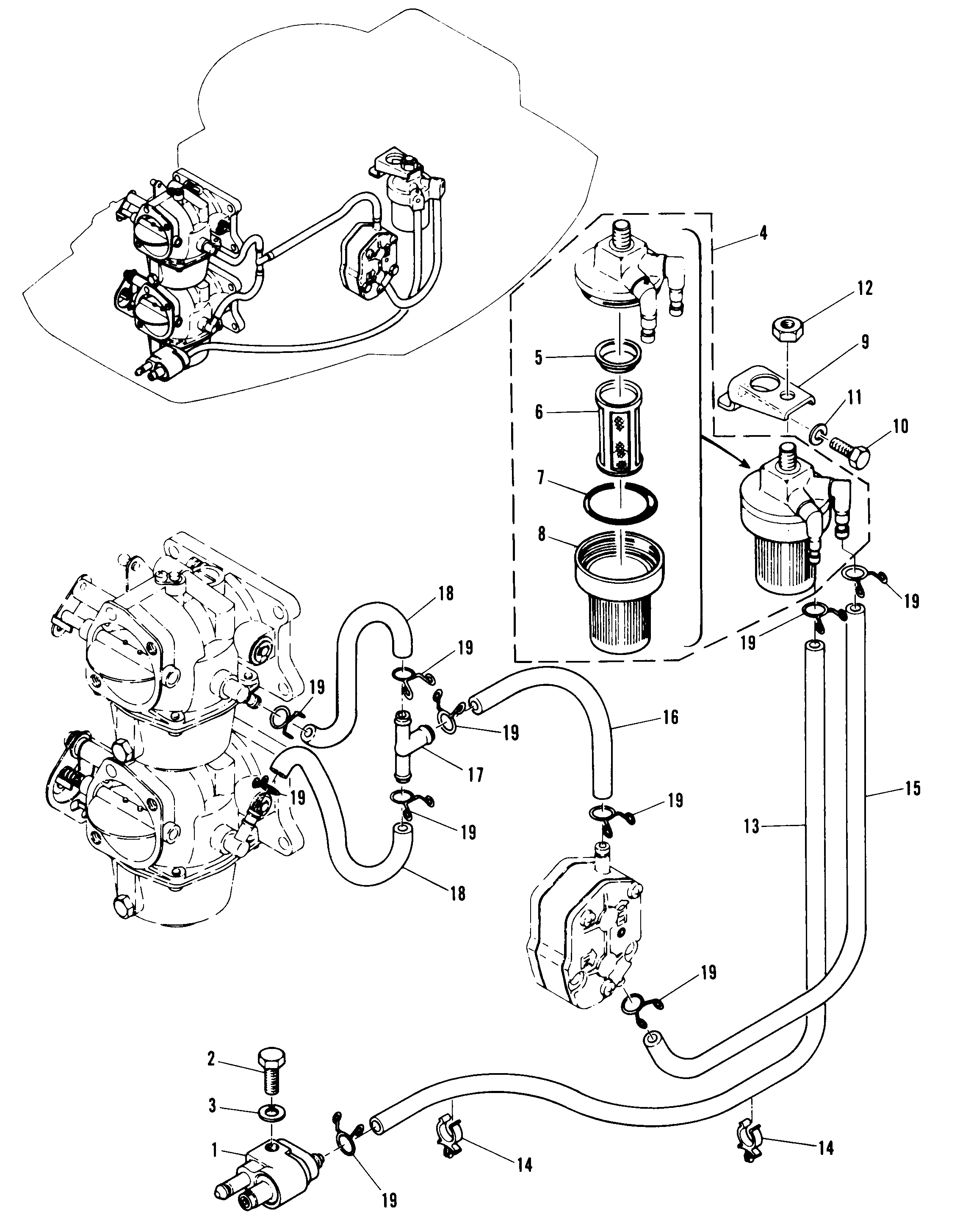 FUEL LINE AND FILTER