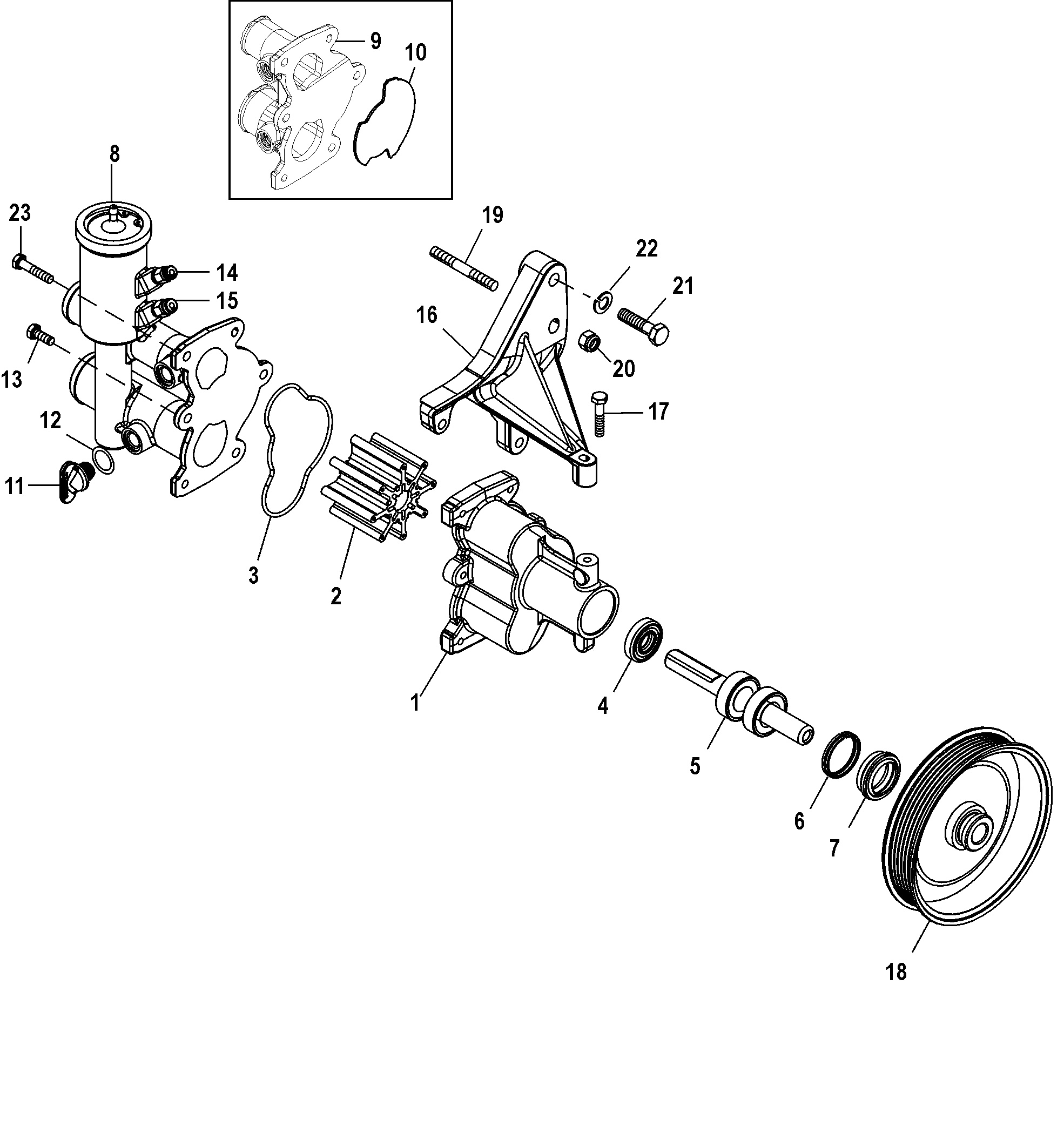 Sea Water Pump Assembly