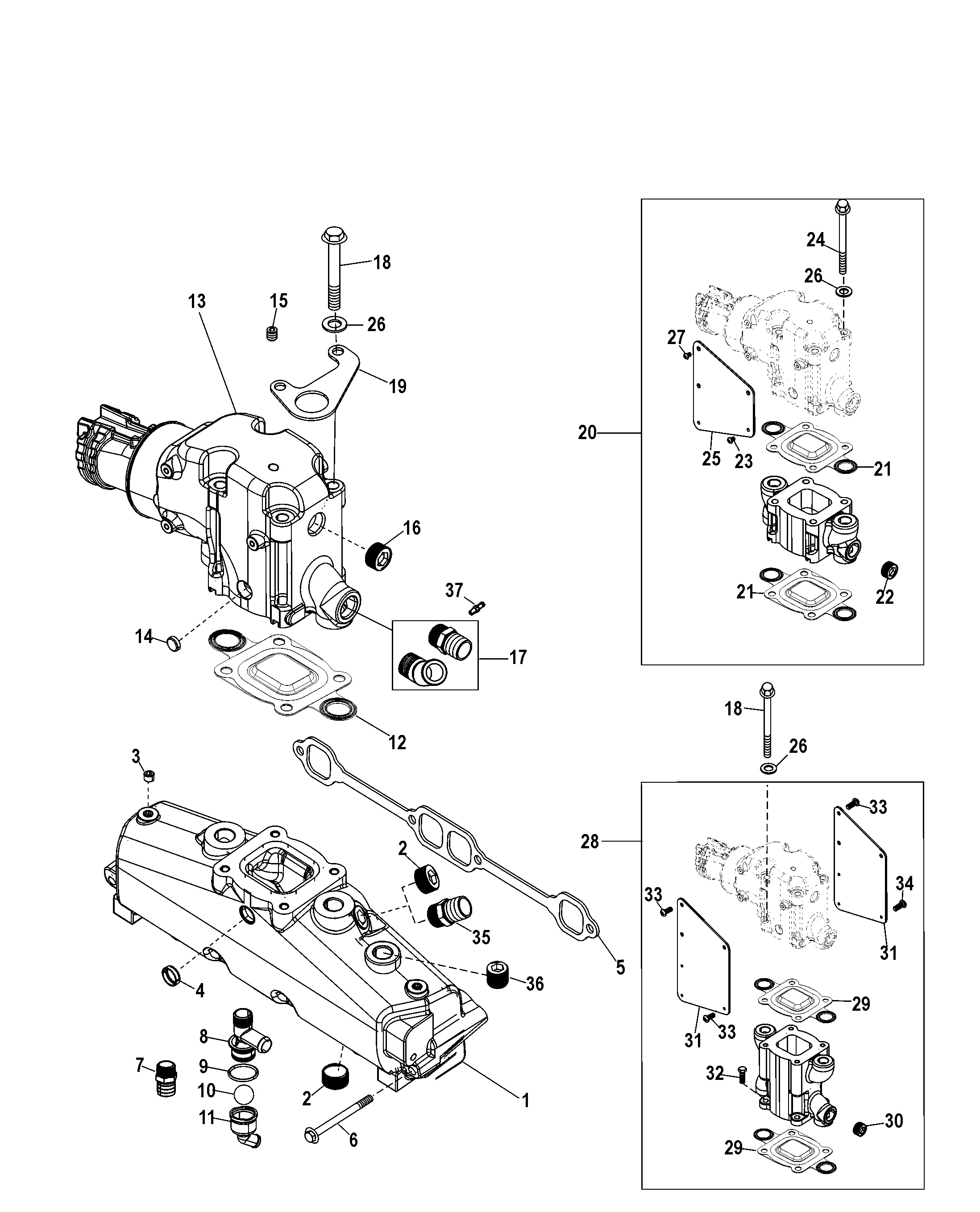 Exhaust Manifold and Elbow