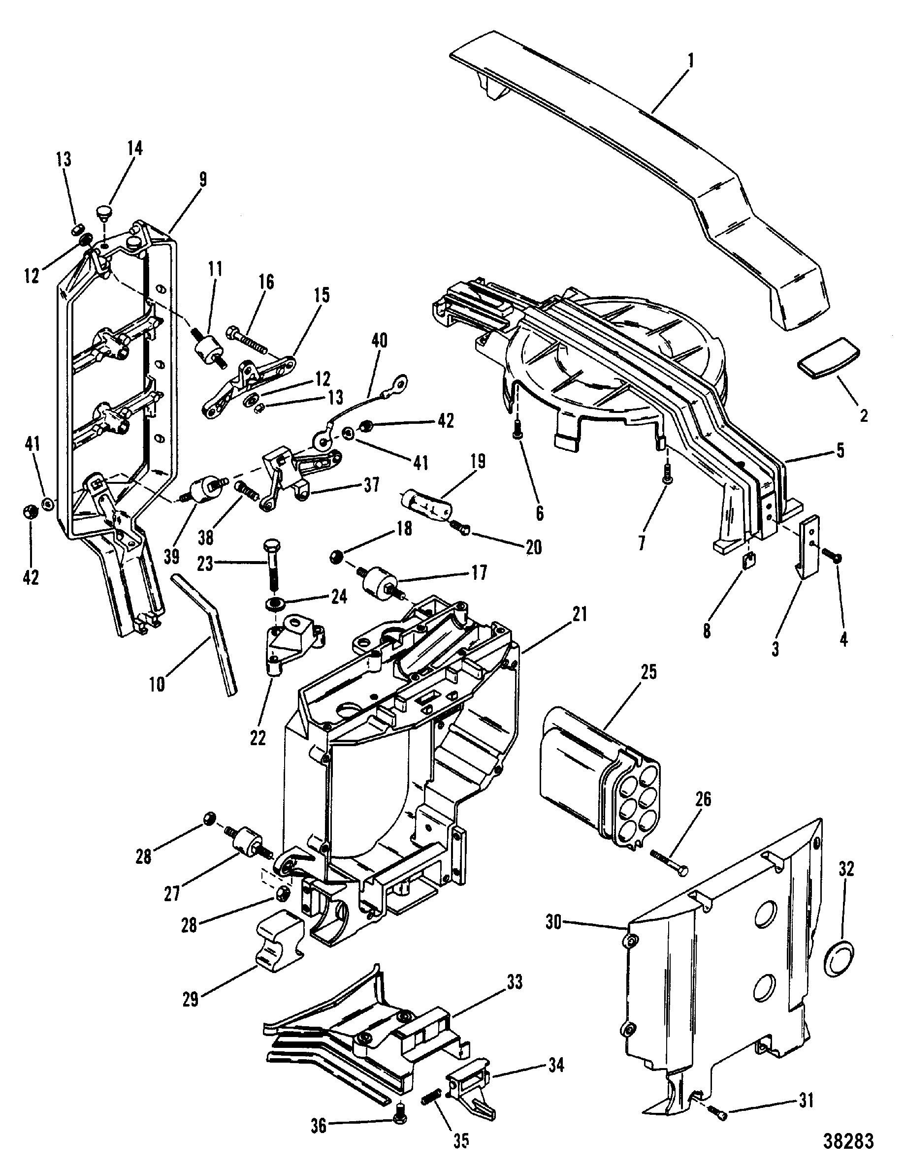 COWL SUPPORT BRACKETS