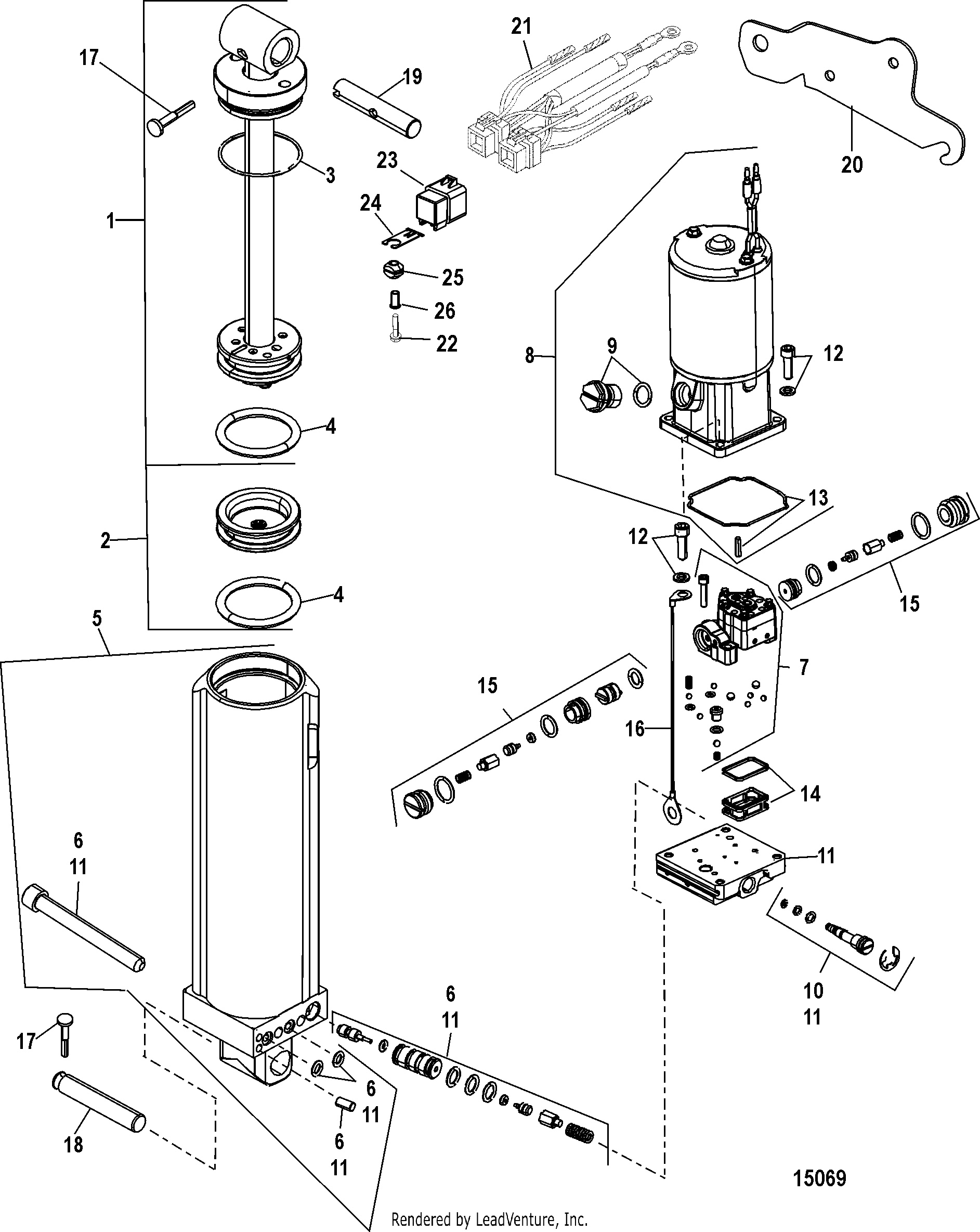 Componenti del Power Trim
