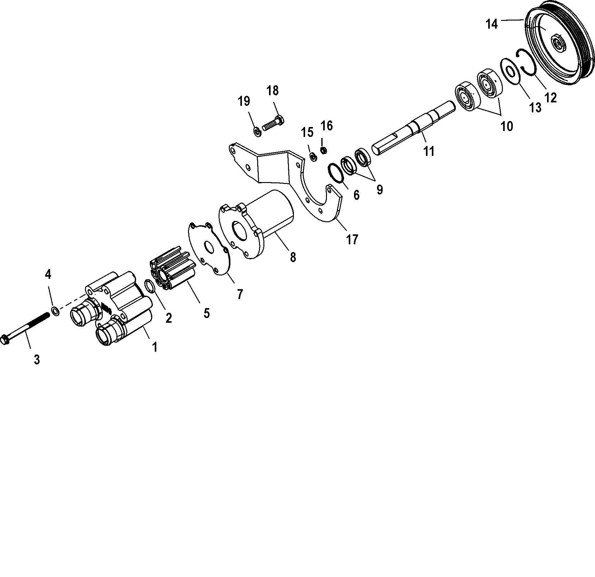 Sea Water Pump Assembly