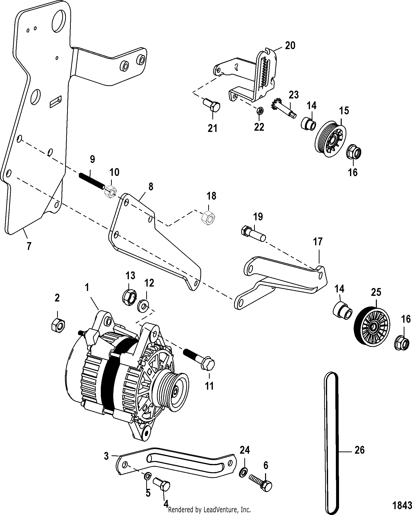 Alternateur et supports