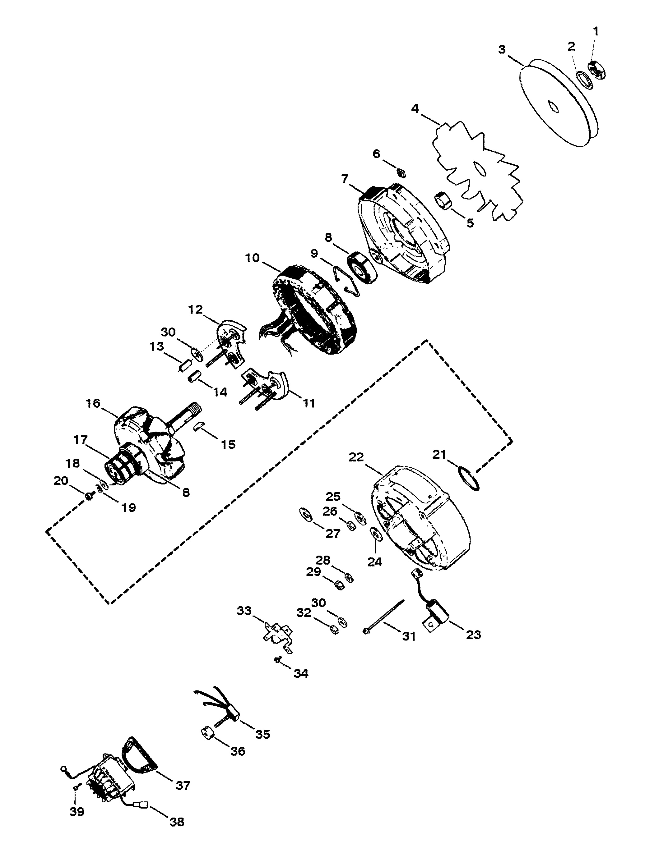 ALTERNATORE (MOTOROLA #8MR2039K)