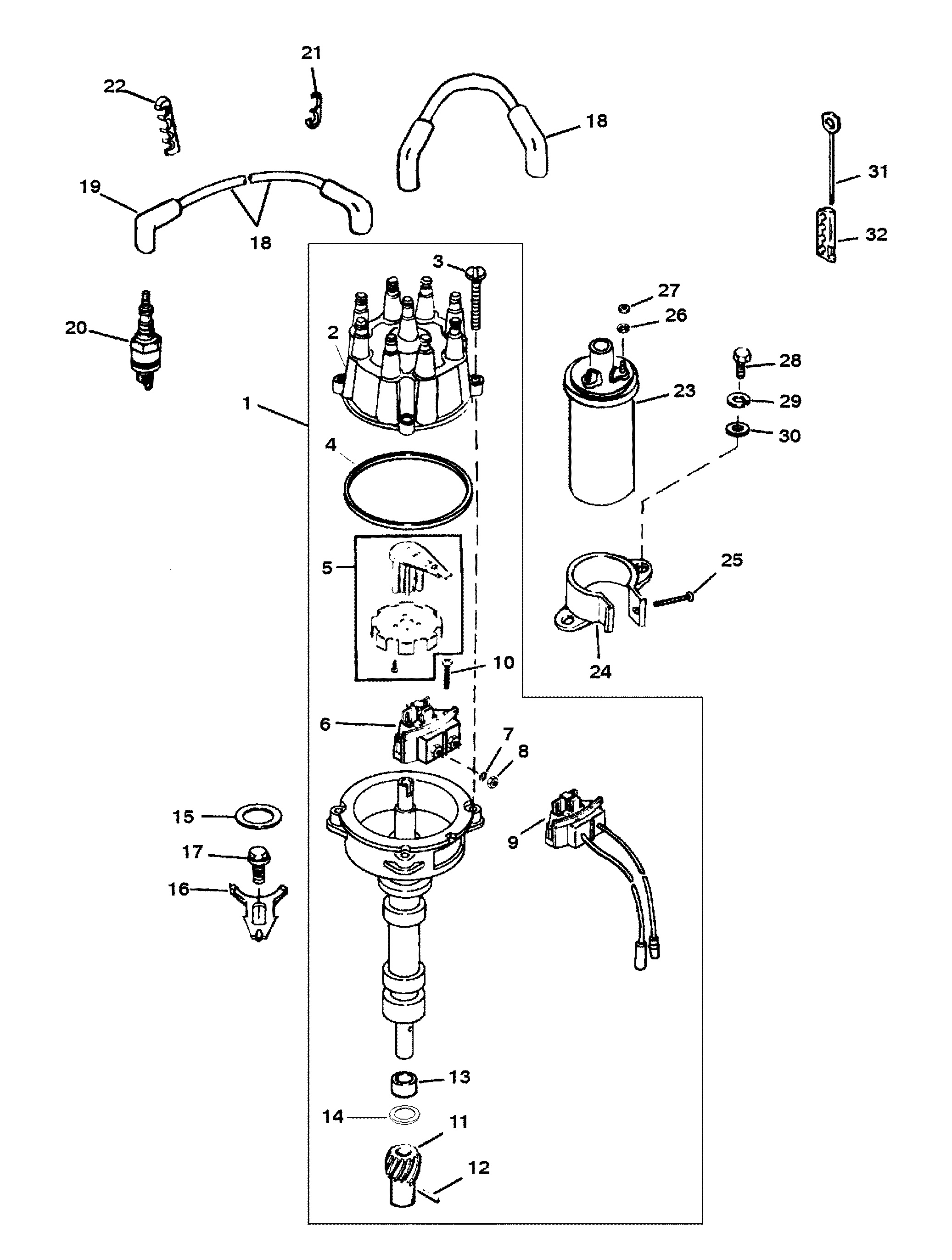 DISTRIBUTOR AND IGNITION COMPONENTS