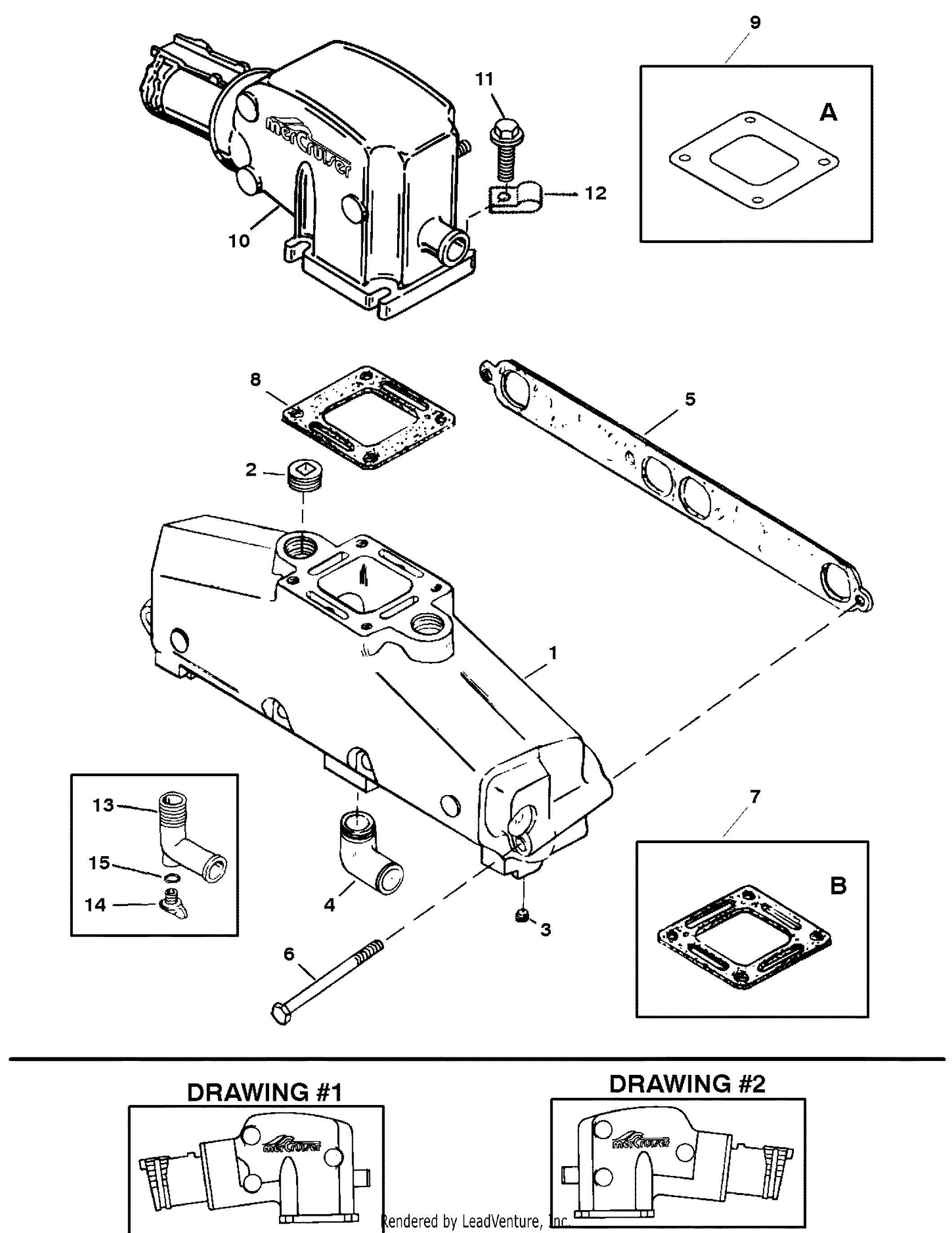 EXHAUST MANIFOLD AND EXHAUST ELBOW
