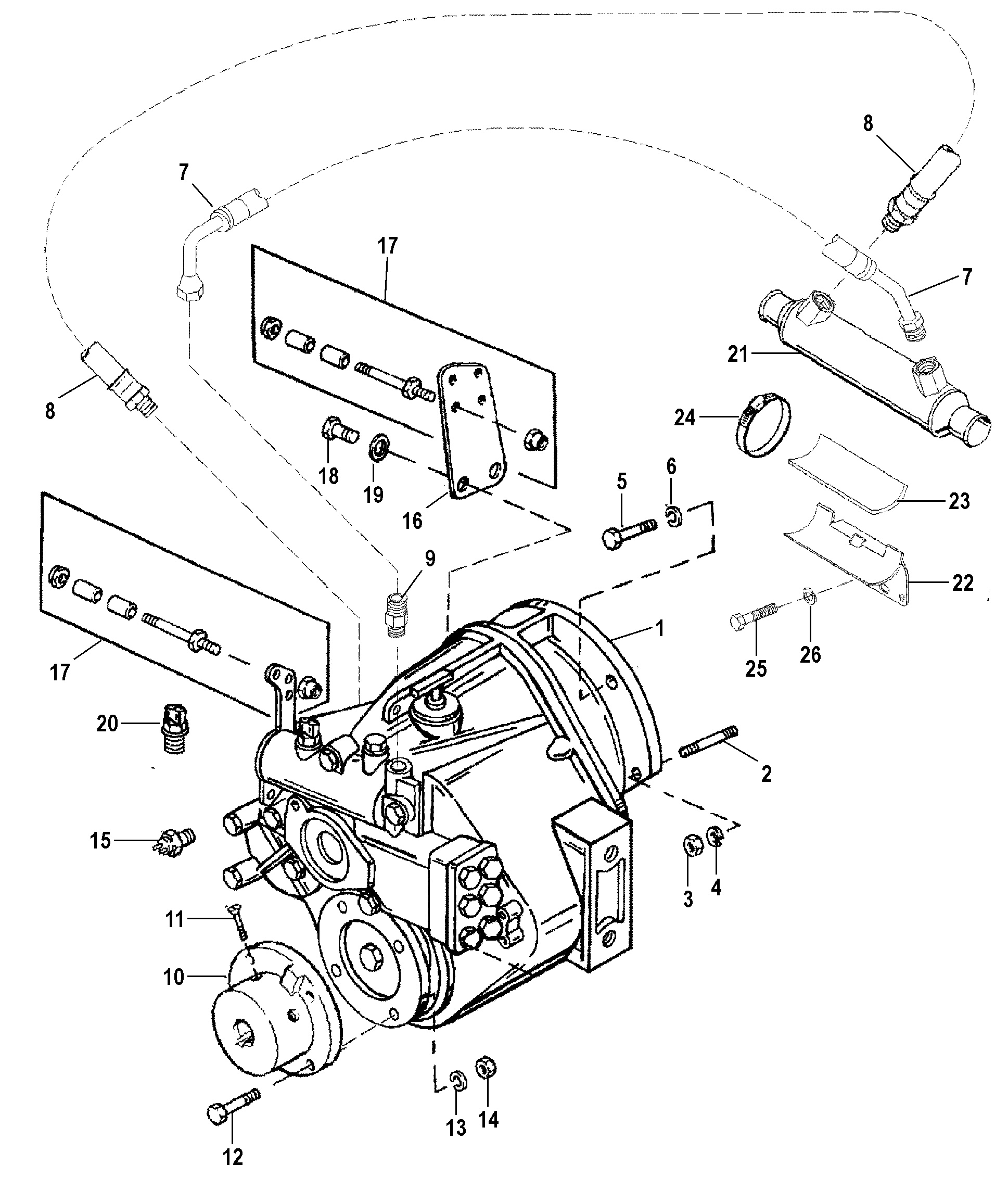 TRANSMISSION AND RELATED PARTS(BORG WARNER 5000)
