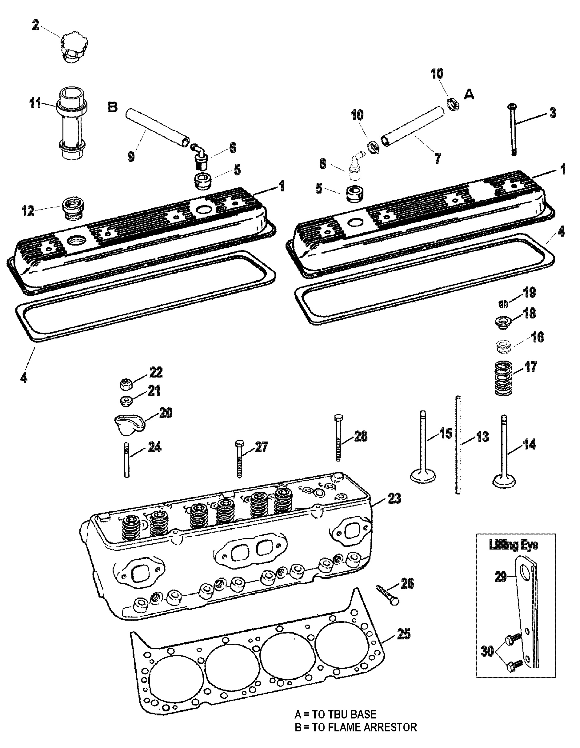 Cylinder Head and Rocker Cover