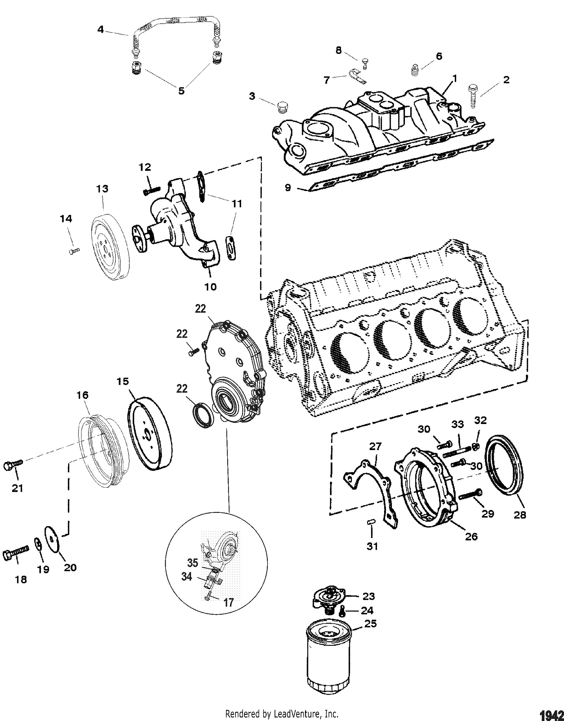 Water Pump And Front Cover