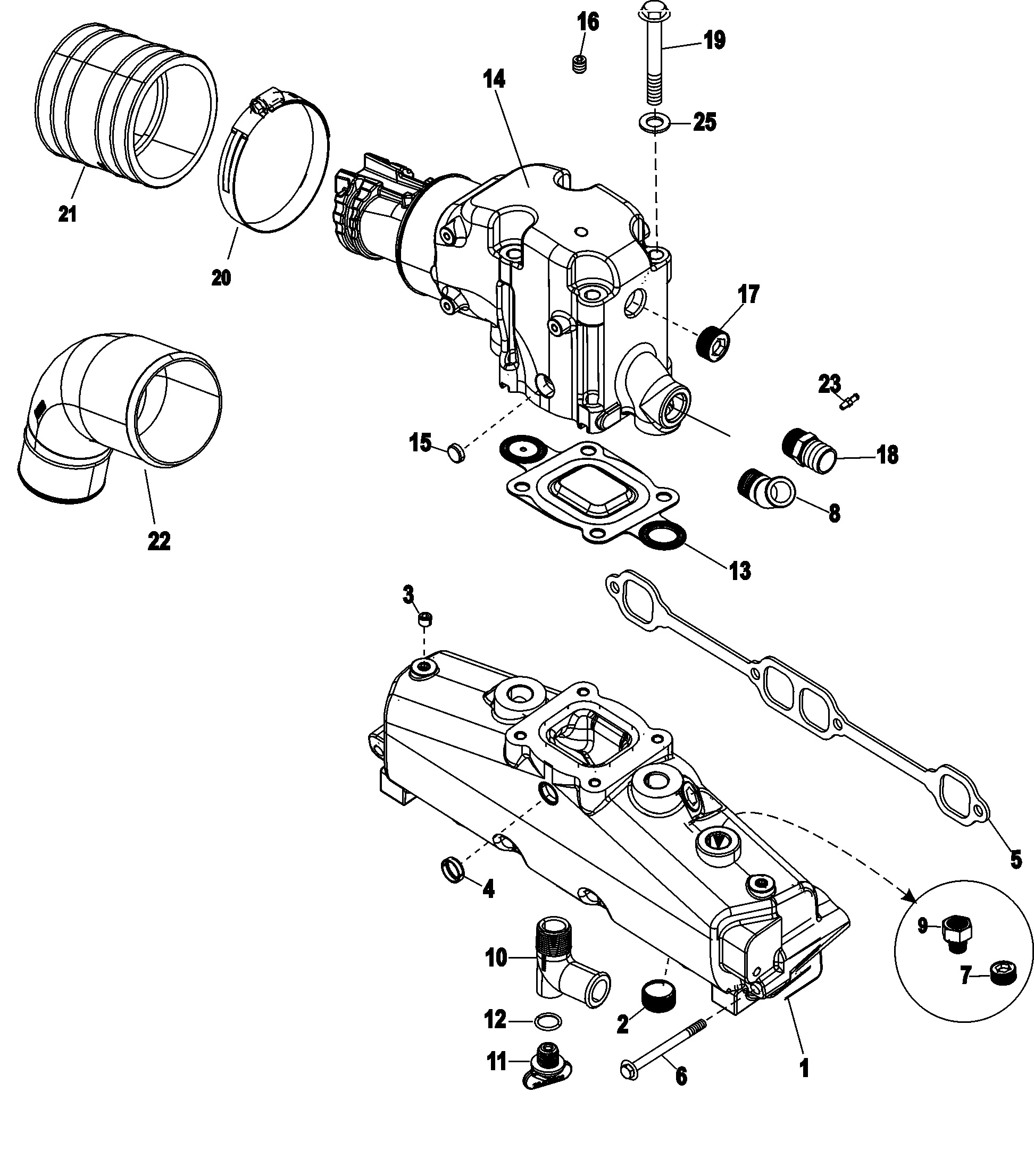 Exhaust Manifold and Elbow